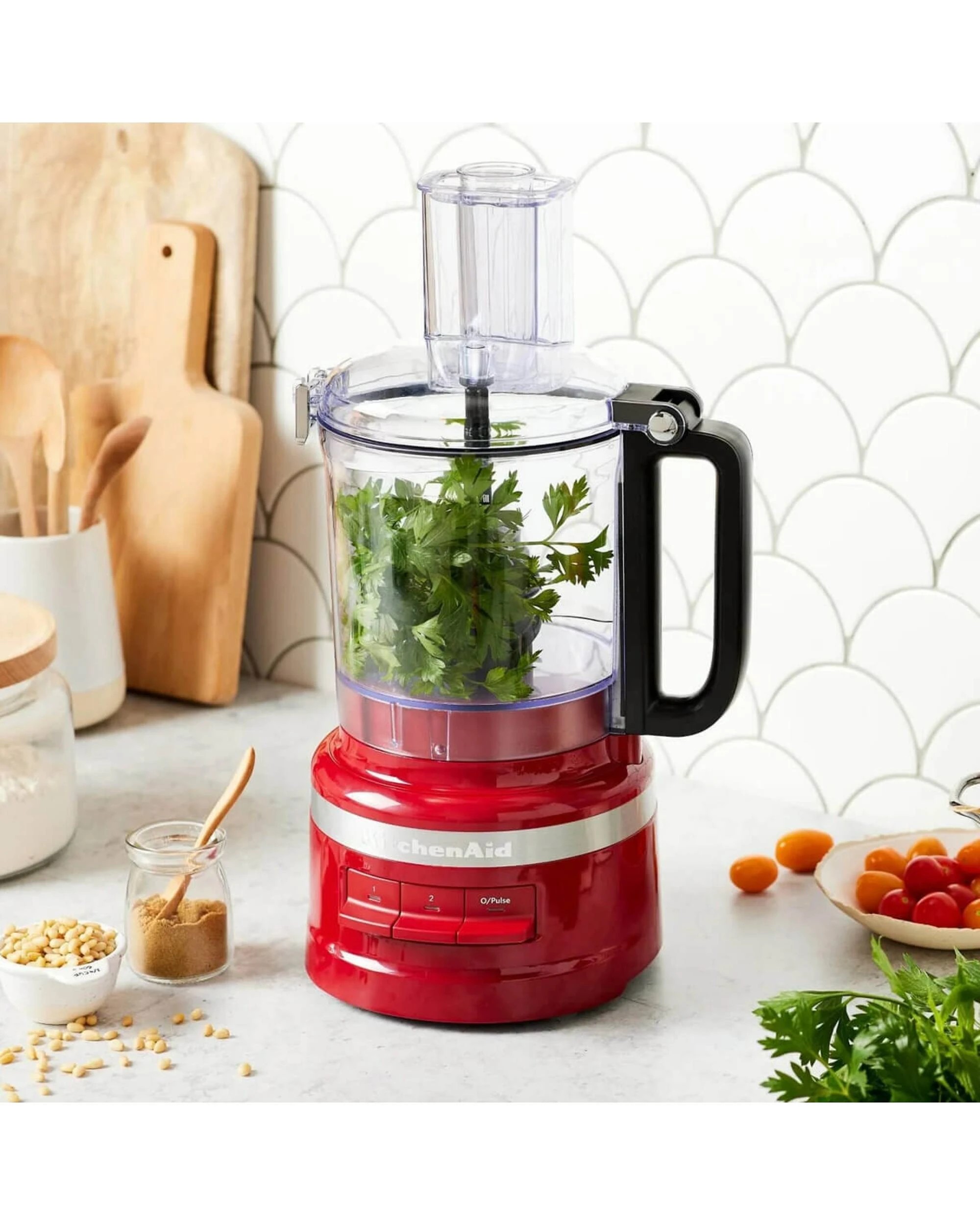 6 KitchenAid 9 Cup Food Processor Red, 6 of 7