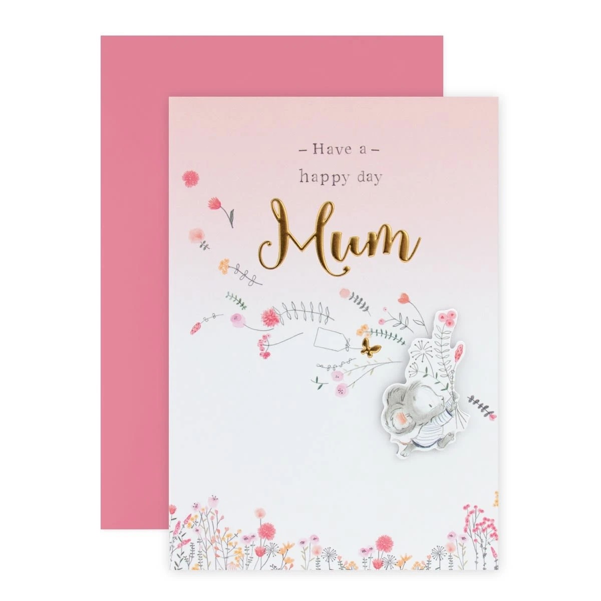 1 Connections from Hallmark Birthday Card for Mum - Little Field Mouse, 1 of 3