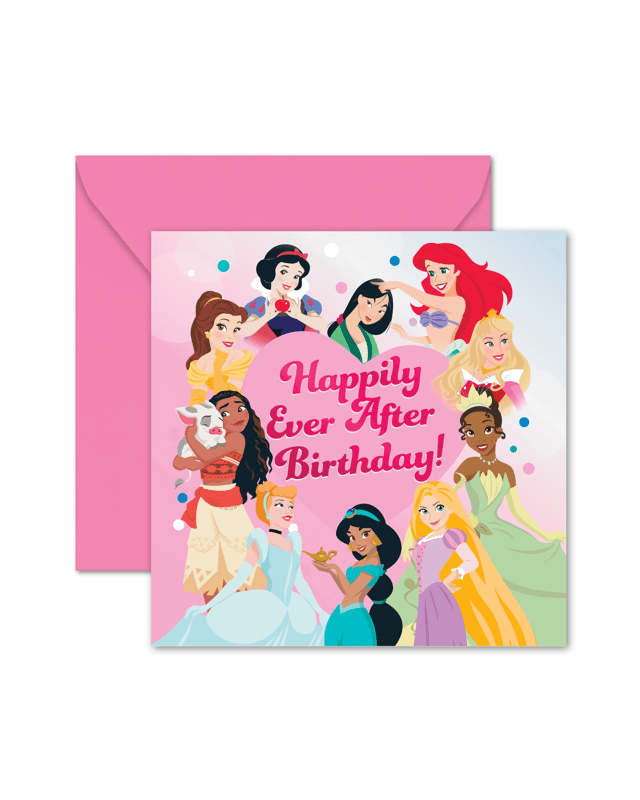 Hallmark Birthday Card - Disney Prin