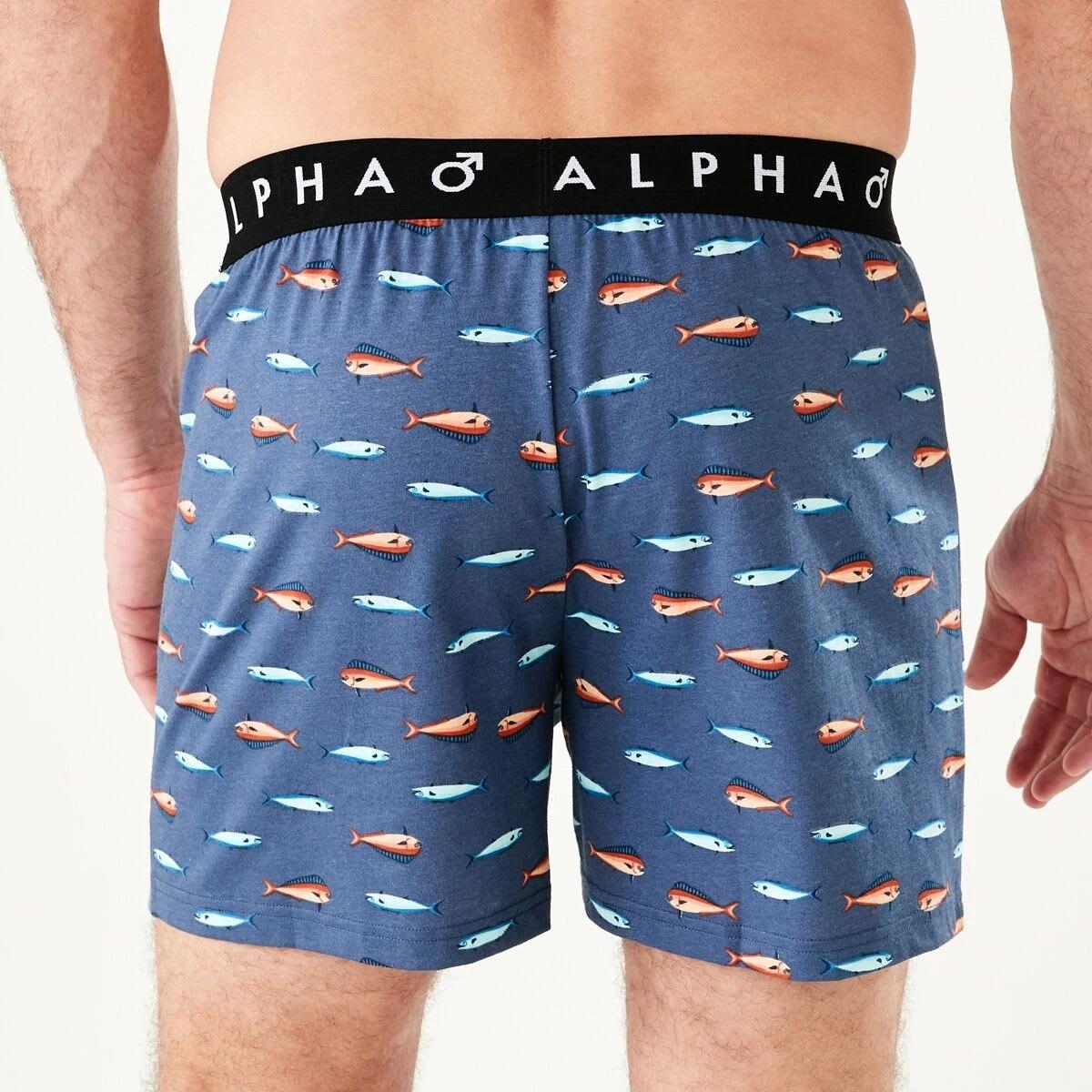 3 Printed Jersey Boxers TIMELESS FISH, 3 of 6