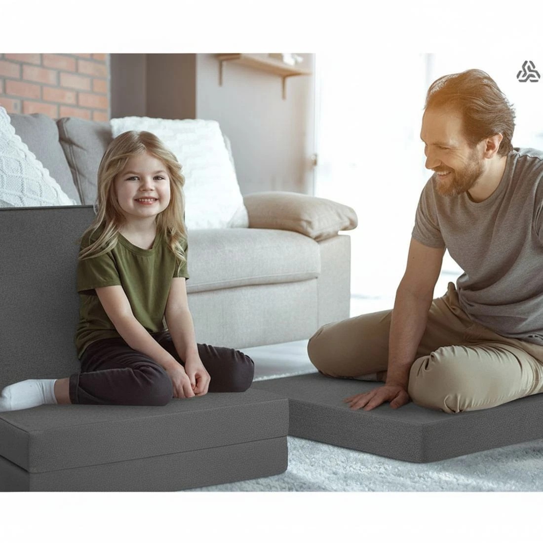 5 Giselle Bedding Foldable Mattress Folding Foam Bed Single - Grey, 5 of 7