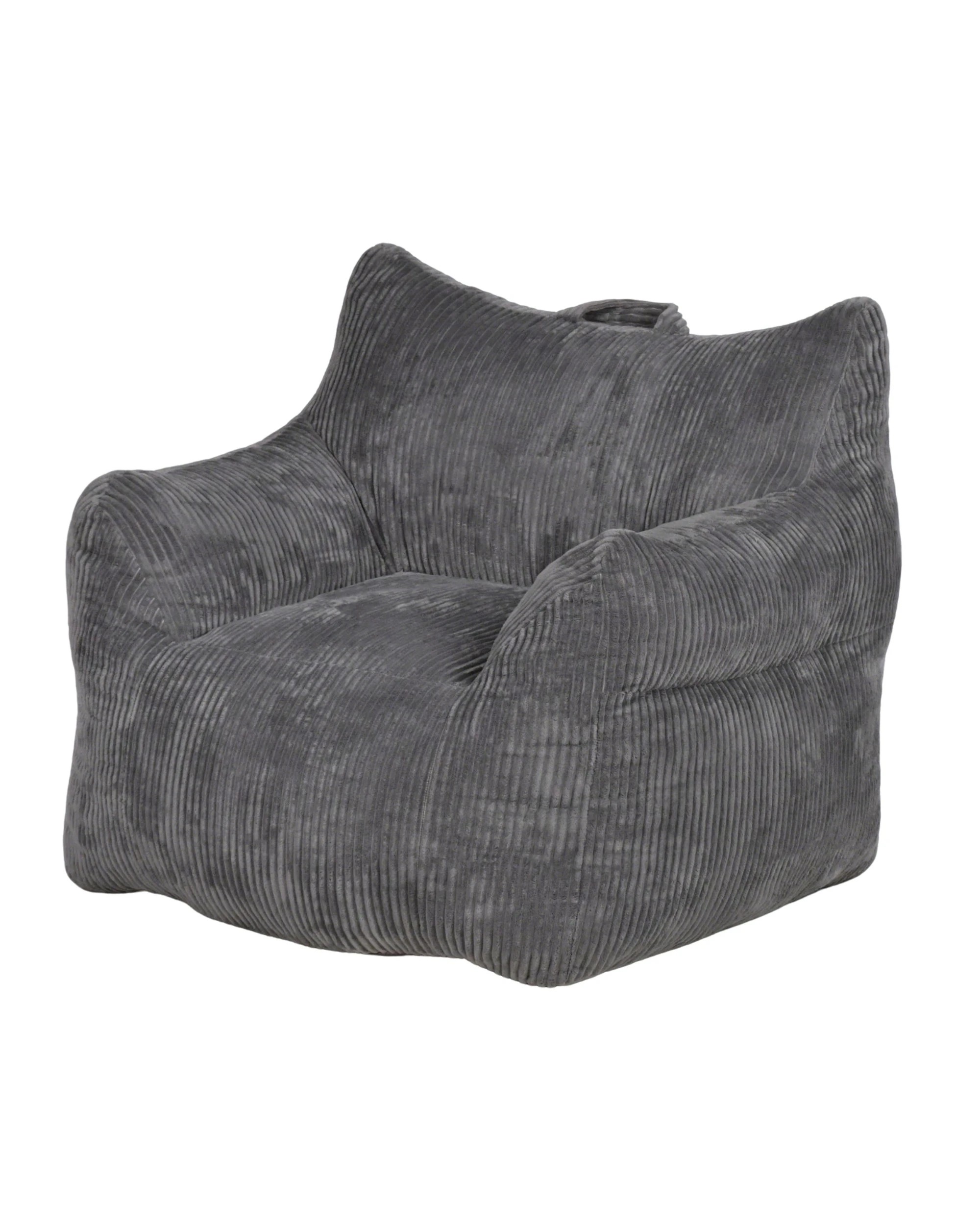 1 Advwin Bean Bag Chair Sofa w/ Armrest Handle Adults Teens Corduroy Lazy Floor Sofa, 1 of 8