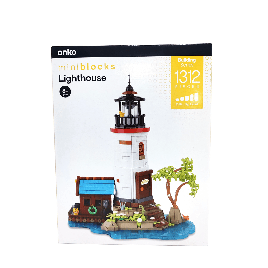 1 1312 Pieces Mini Blocks Building Series: Lighthouse, 1 of 4