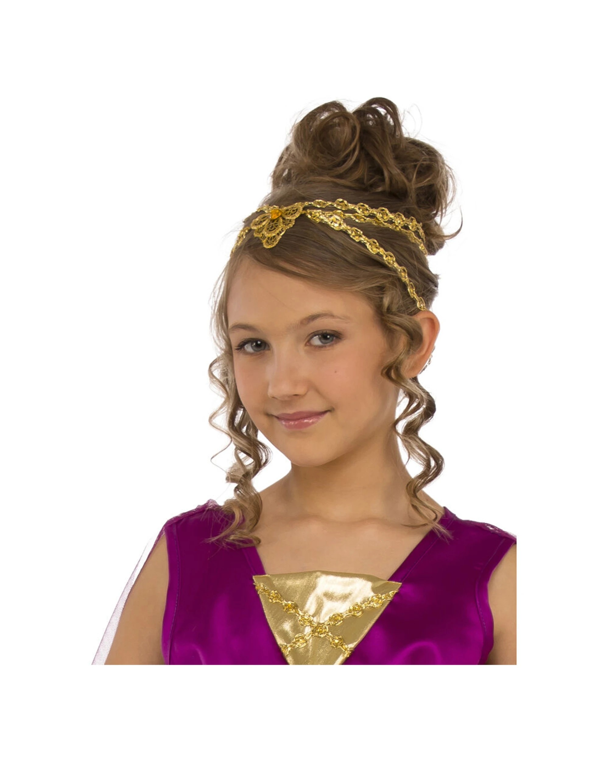 2 Rubies Grecian Goddess Girls Dress Up Costume Size S - Purple, 2 of 3