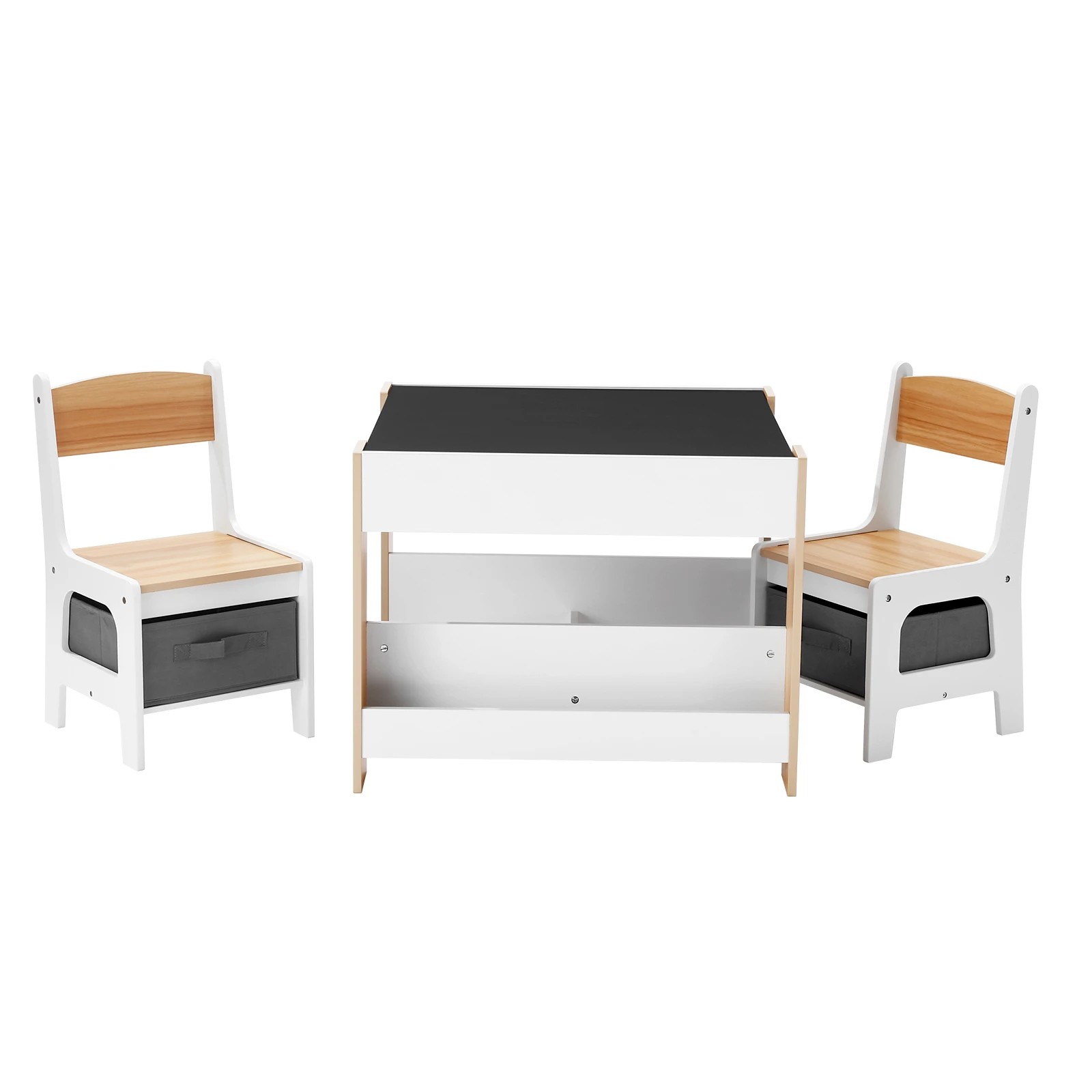 6 Kidbot 4 IN 1 Kids Table and Chairs Set Childrens Activity Centre, 6 of 10