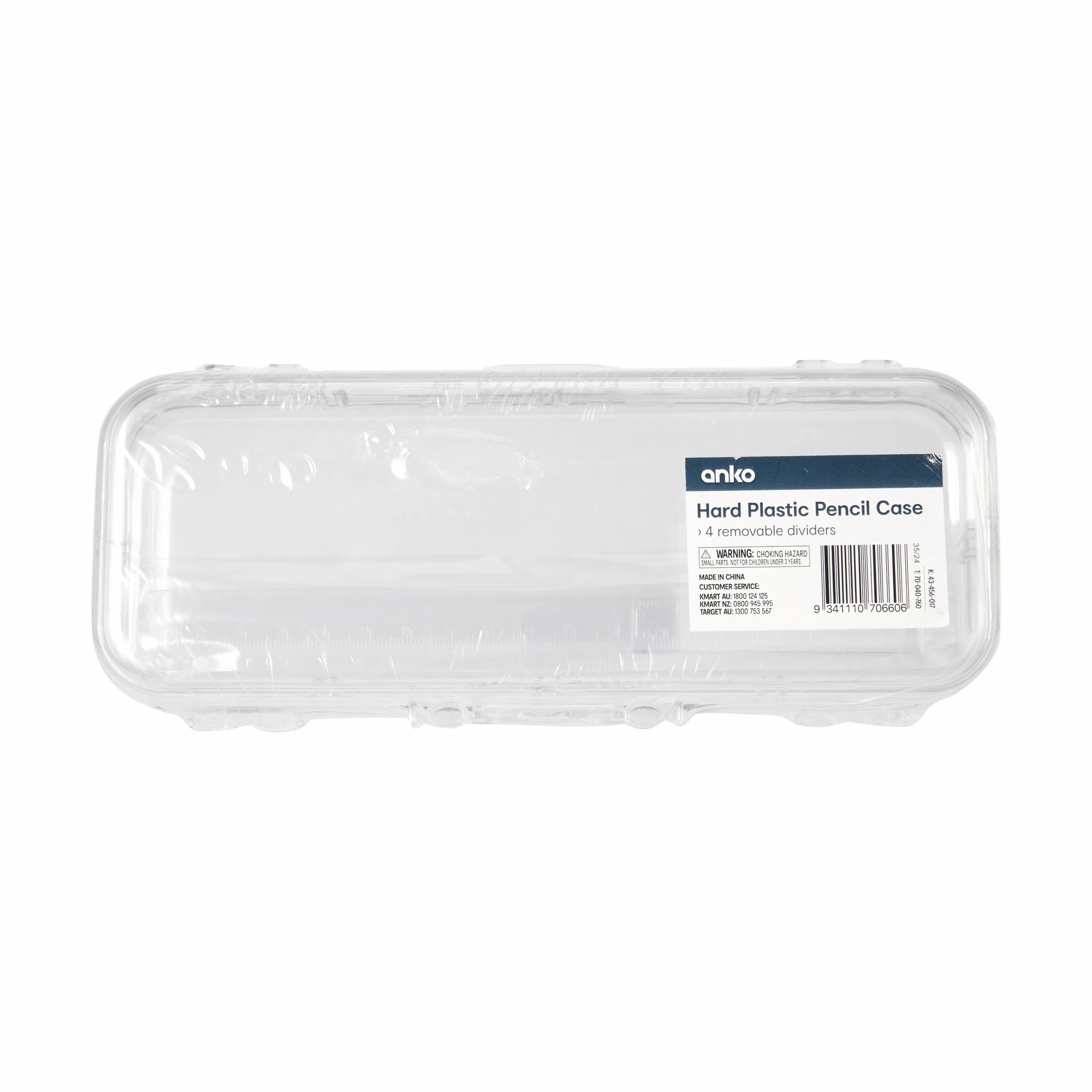 7 Hard Plastic Pencil Case - Clear, 7 of 7