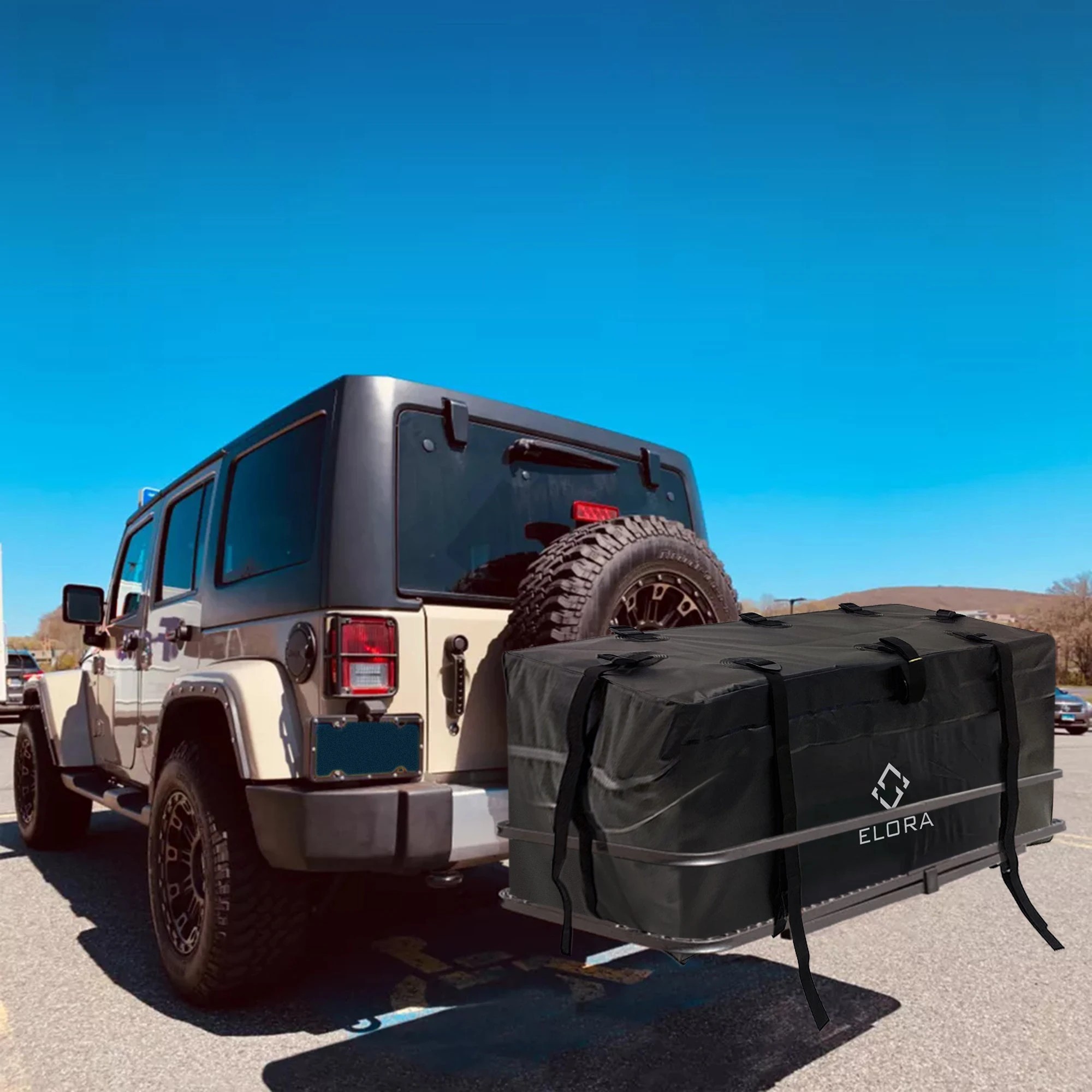7 Elora Car Roof Rack Cargo Luggage Travel Bag Extra Storage Weatherresistant, 7 of 8