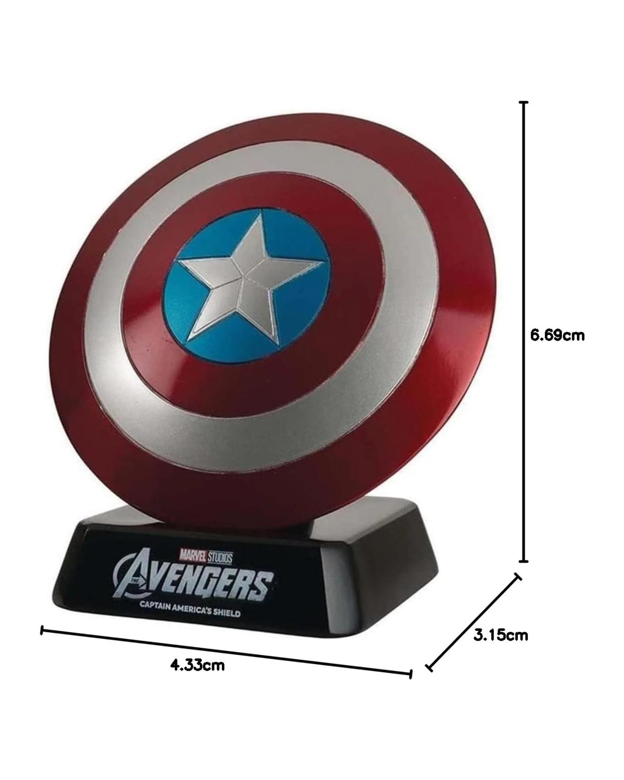 5 Eaglemoss Hero Collector Museum Marvel Captain America Shield Replica, 5 of 5