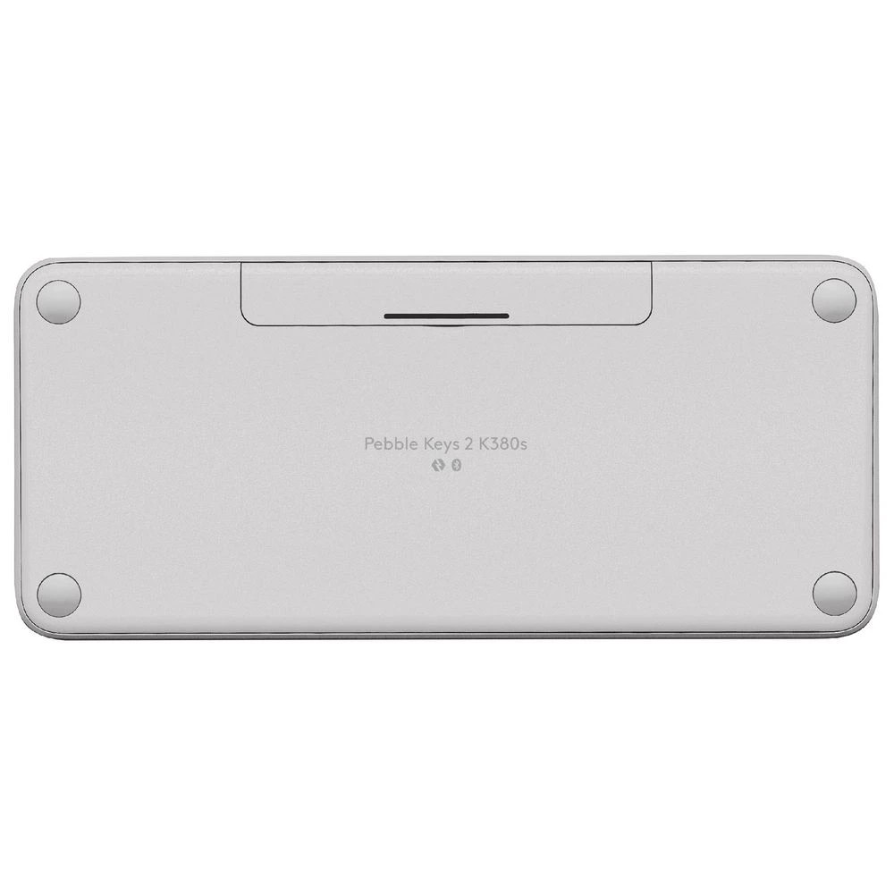 4 Logitech K380s Pebble 2 Keys Wireless Keyboard White, 4 of 5