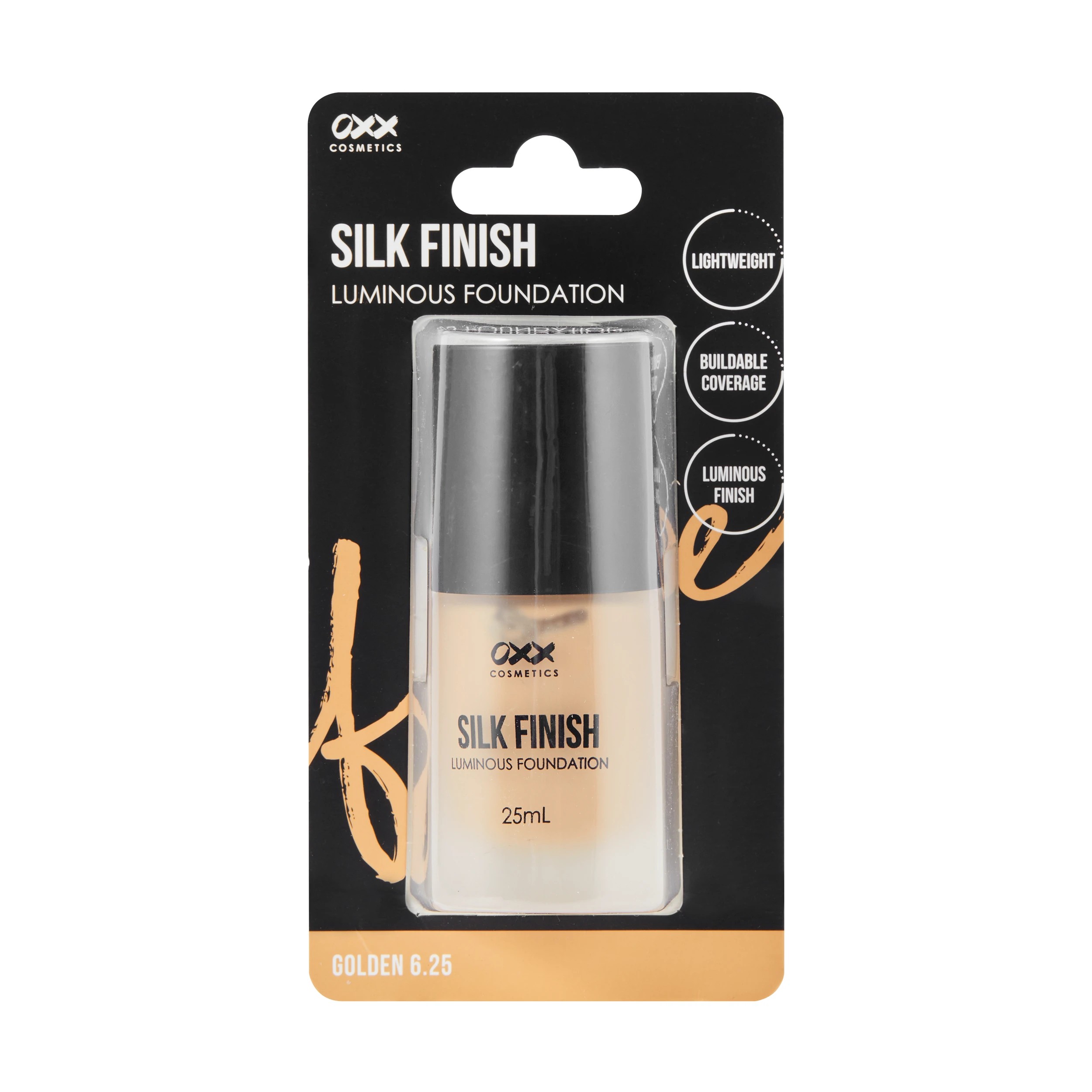 1 OXX Cosmetics Silk Finish Luminous Foundation - Golden 6.25, 1 of 8
