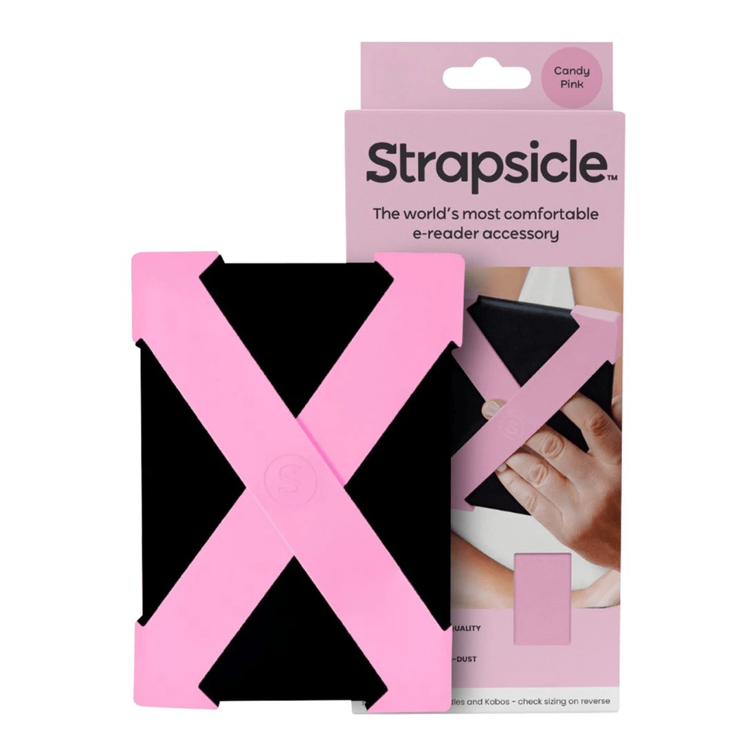 1 Strapsicle Silicone Straps for Kindle Large Candy Pink 2 Pack, 1 of 4