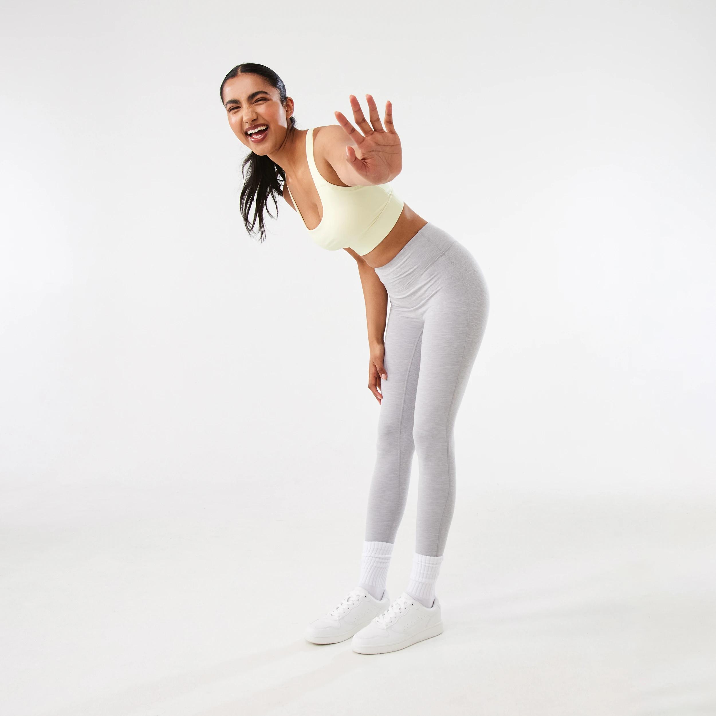3 Active Womens Performance Crop Top LEMON MIST, 3 of 9