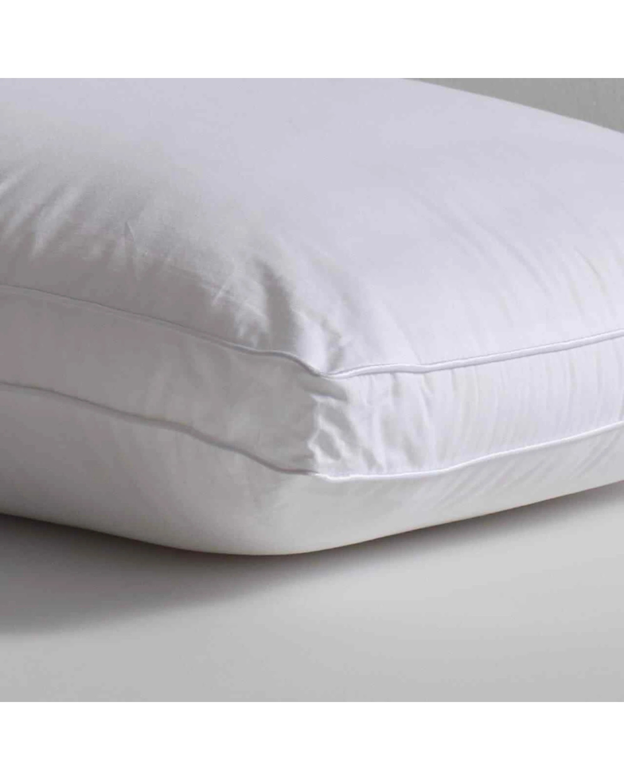 2 Canningvale Luxury Plush Microfibre Pillow Medium Profile Breathable Soft - White, 2 of 3