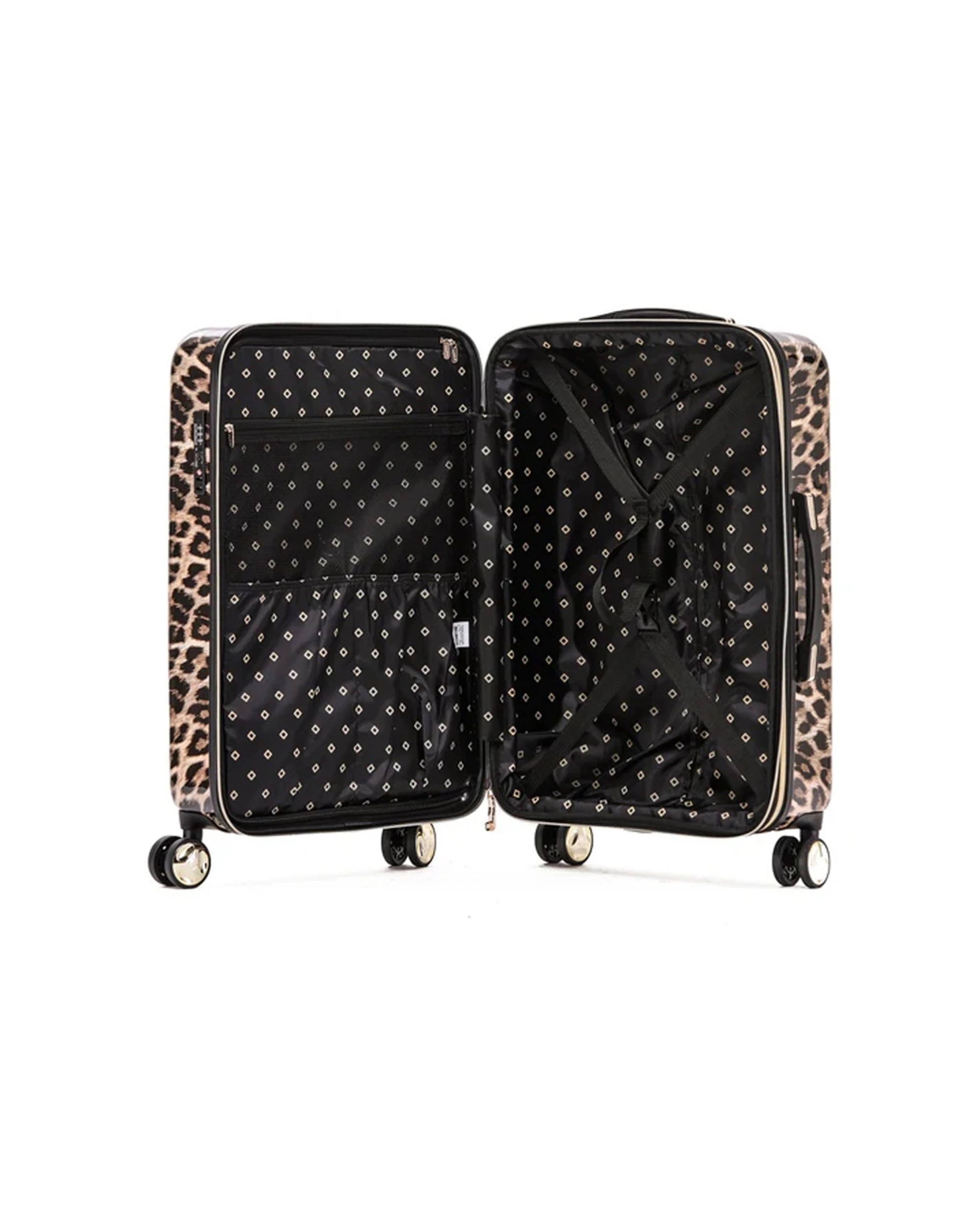 3 Tosca Leopard 25" Checked Trolley Luggage Travel Suitcase - Pattern, 3 of 3