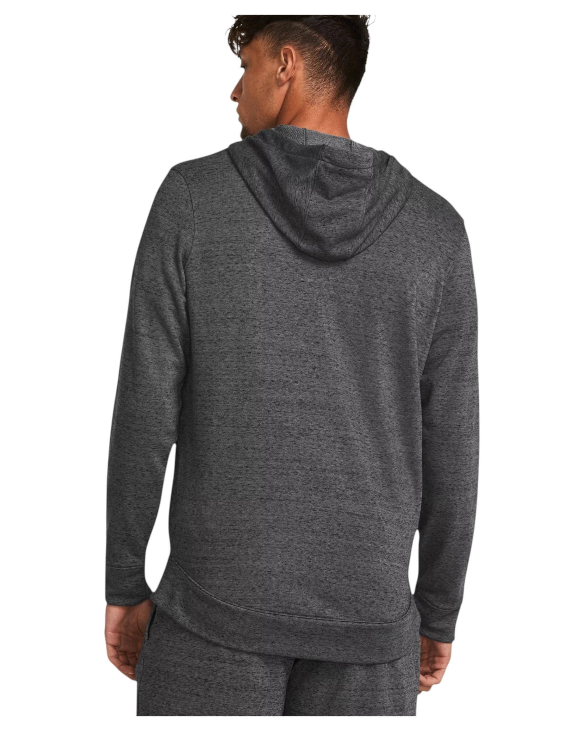 2 Under Armour Mens Rival Terry Full Zip Castlerock/ White Jacket CASTLEROCK, 2 of 4