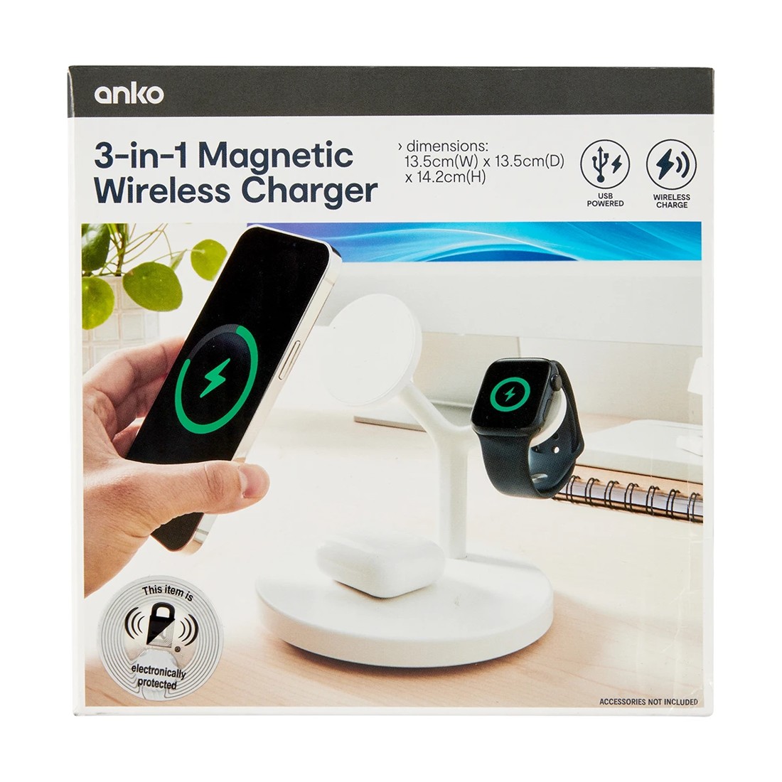 10 3-in-1 Magnetic Wireless Charger - White, 10 of 10