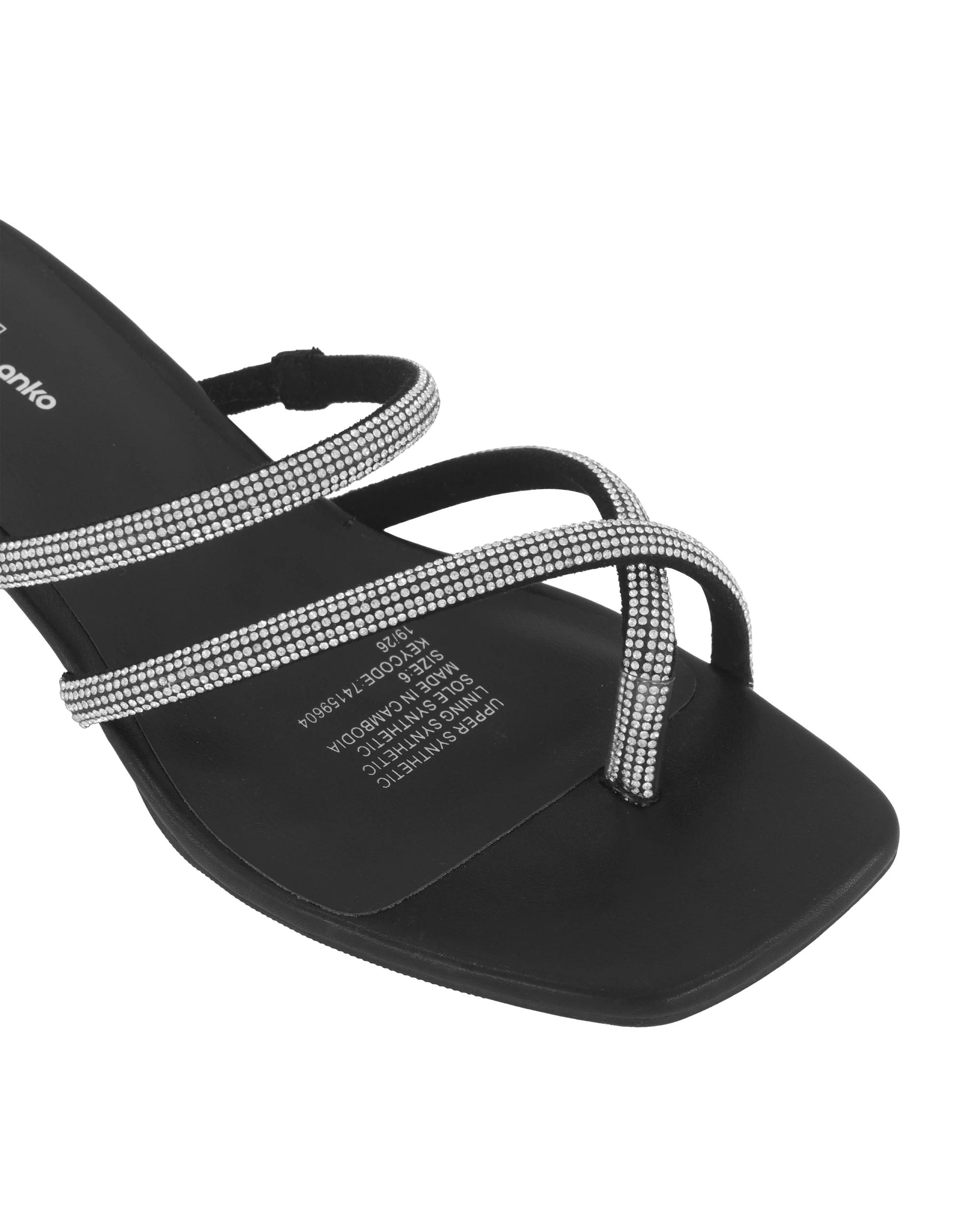5 Dress Strappy Wedges Black, 5 of 5