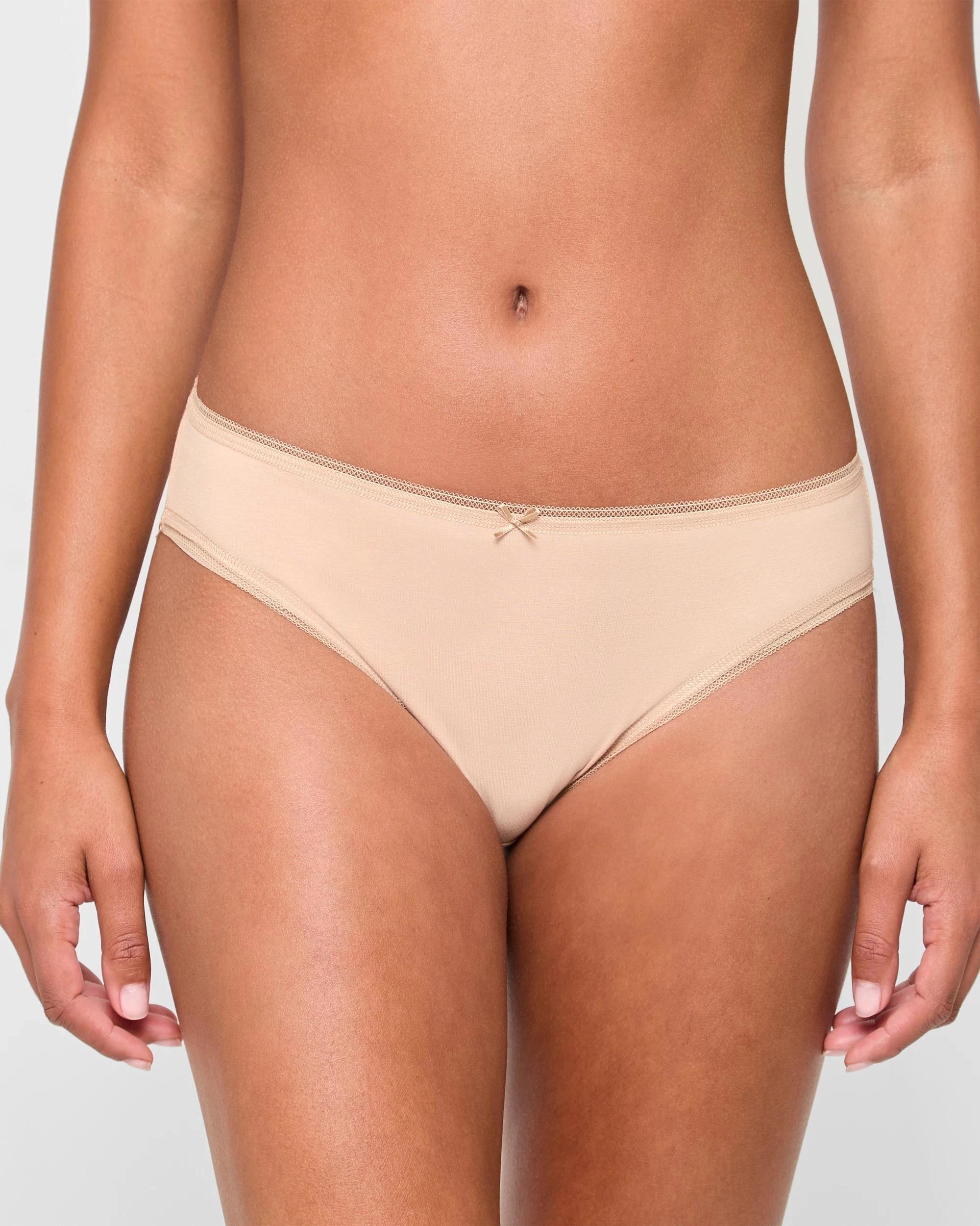 2 Target 5 Pack Cotton/Elastane Bikini Briefs LATTE, 2 of 5