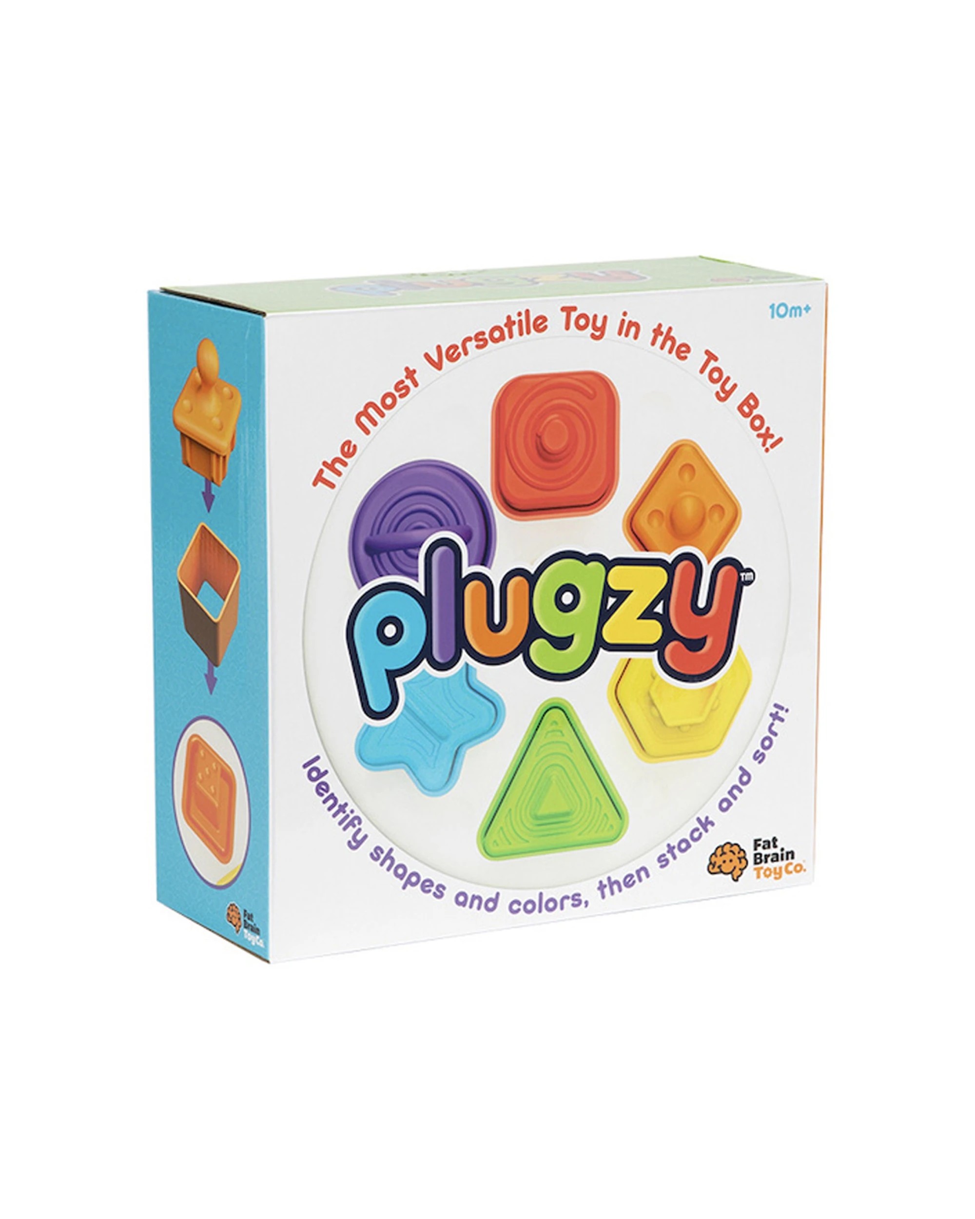 2 Fat Brain Toy Co 23cm Plugzy Shape & Colour Kids Activity - Multi, 2 of 7