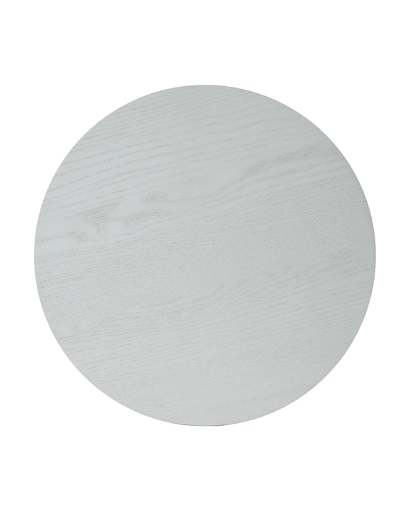 Grey & Natural Look Reversible Round Placemat