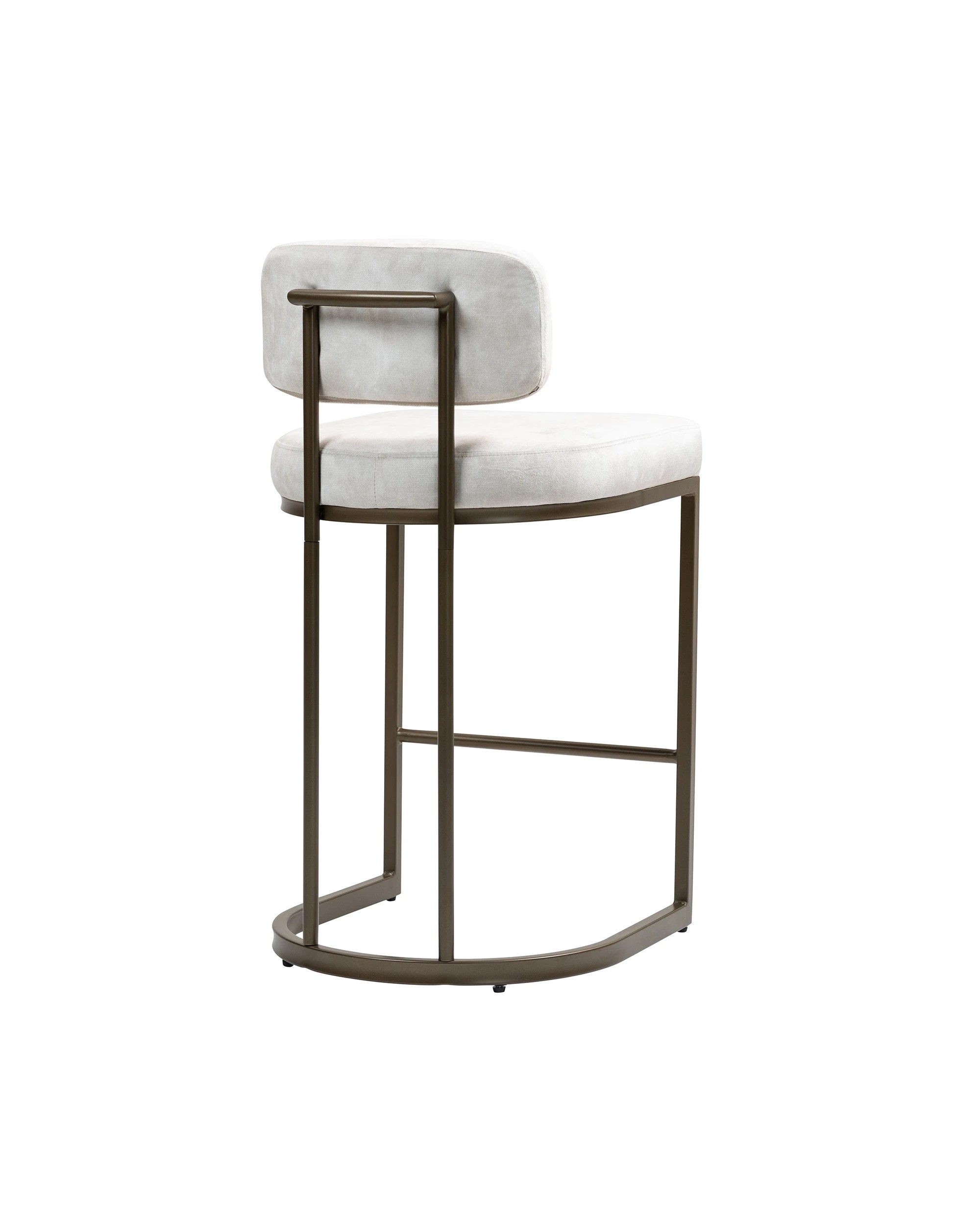 5 IHOMDEC Velvet Bar Stools Set of 2 - Beige - Beige, 5 of 10