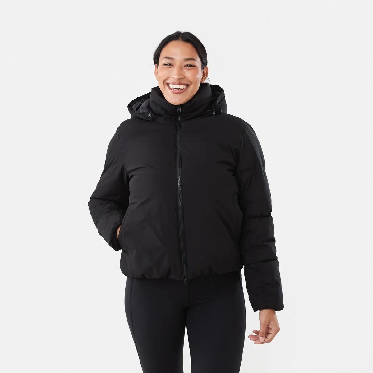 2 Active Womens Core Puffer Jacket Black, 2 of 9