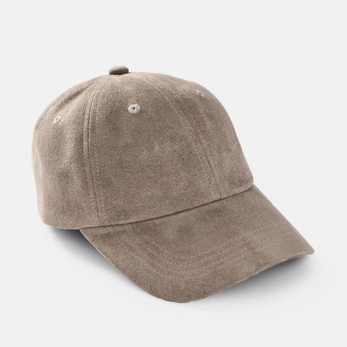 1 Suede Cap Taupe Brn, 1 of 5