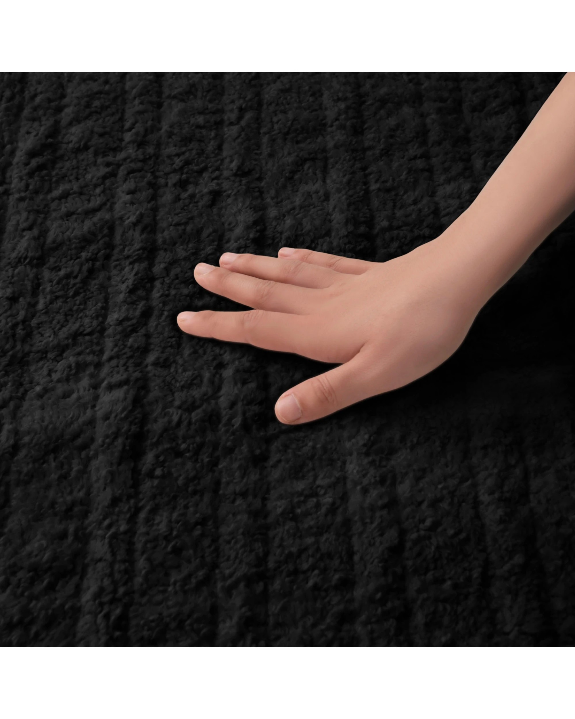6 Dreamaker Teddy Fleece Heated Throw 130x160cm - Charcoal, 6 of 6