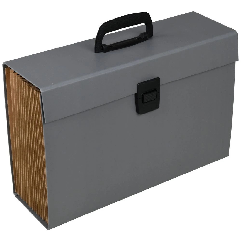 1 Keji Expanding Carry File Grey, 1 of 4