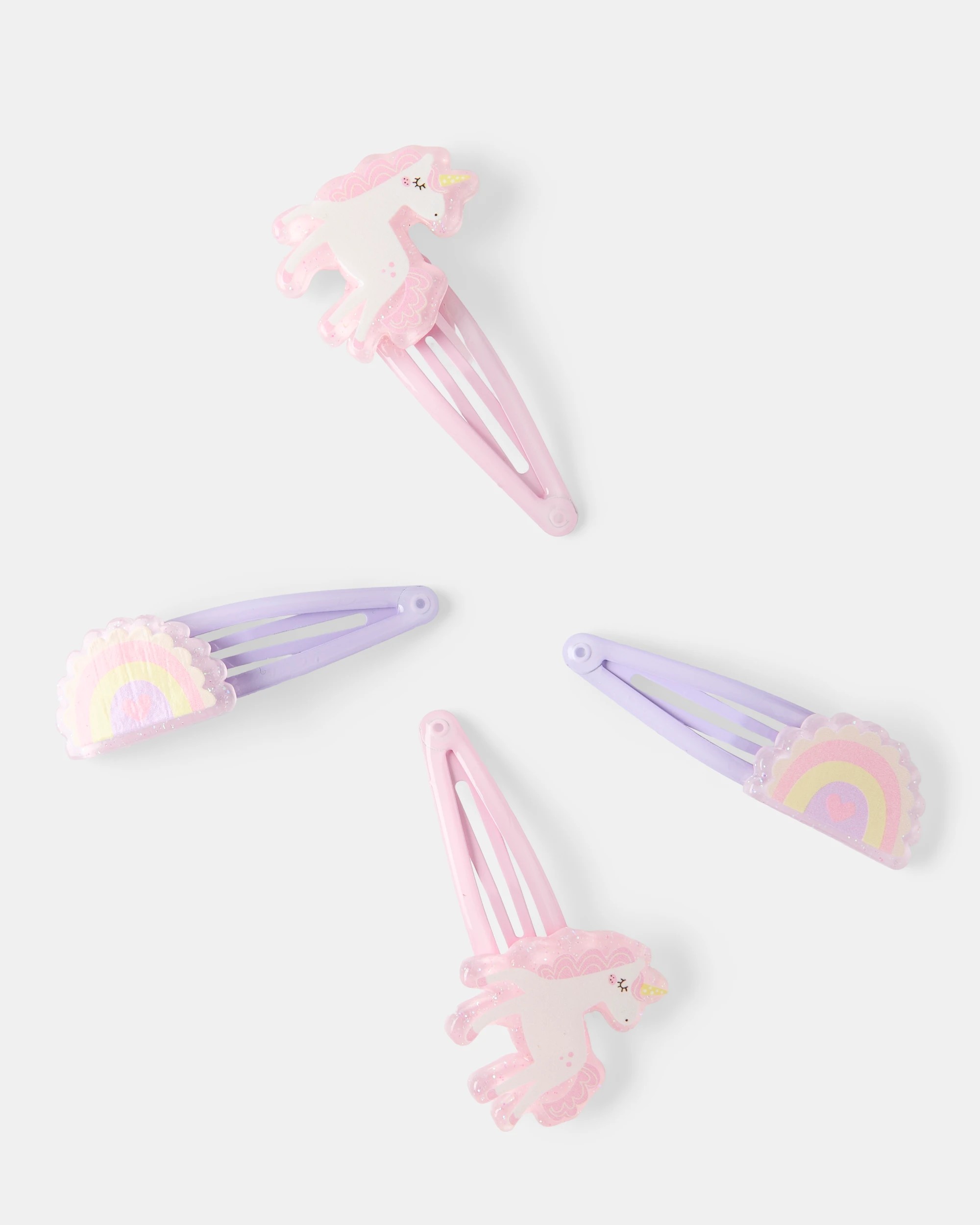 2 4 Pack Snap Hair Clips - Unicorn, 2 of 3