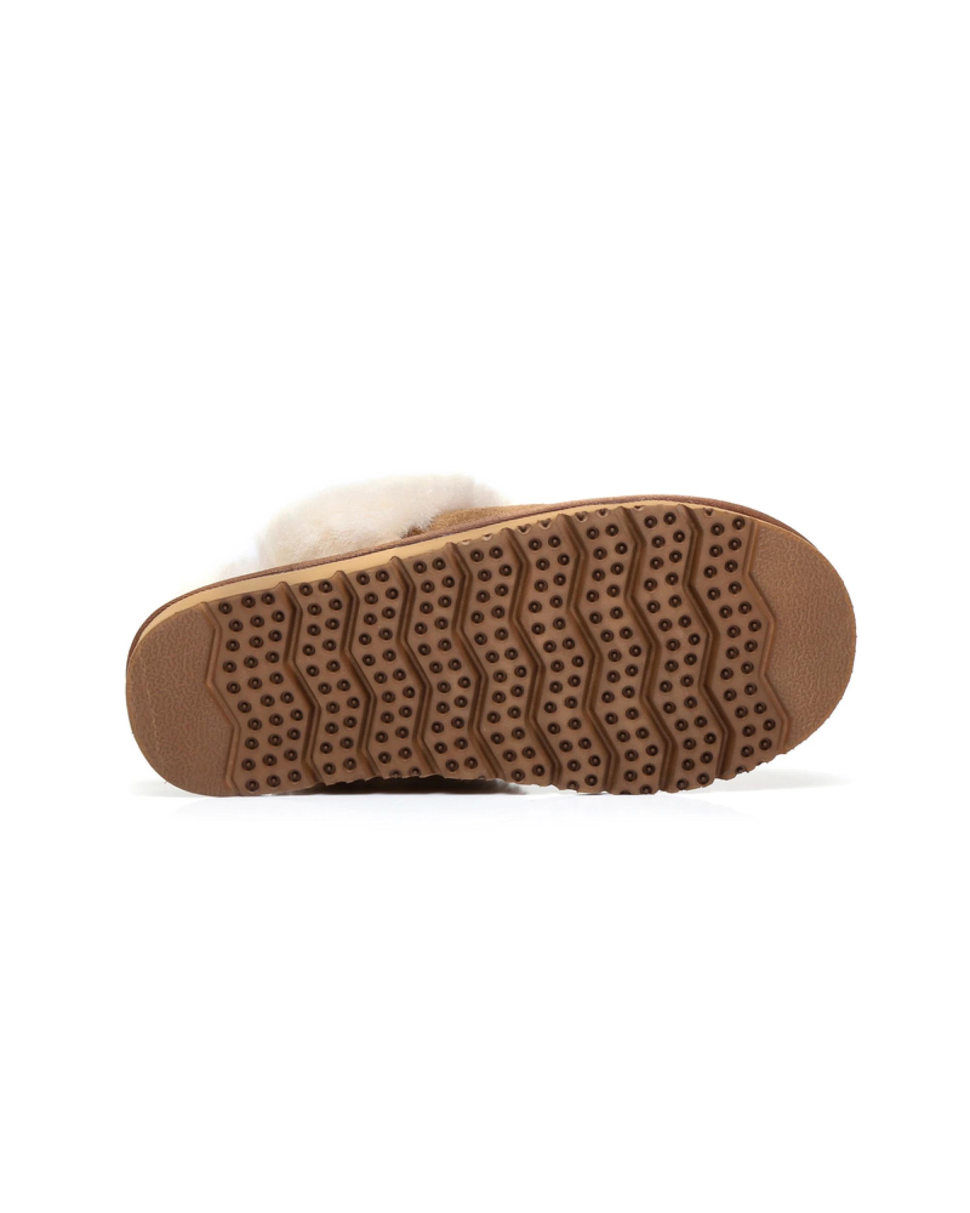 5 Australian Shepherd UGG Unisex Muffin Slippers CHESTNUT, 5 of 5