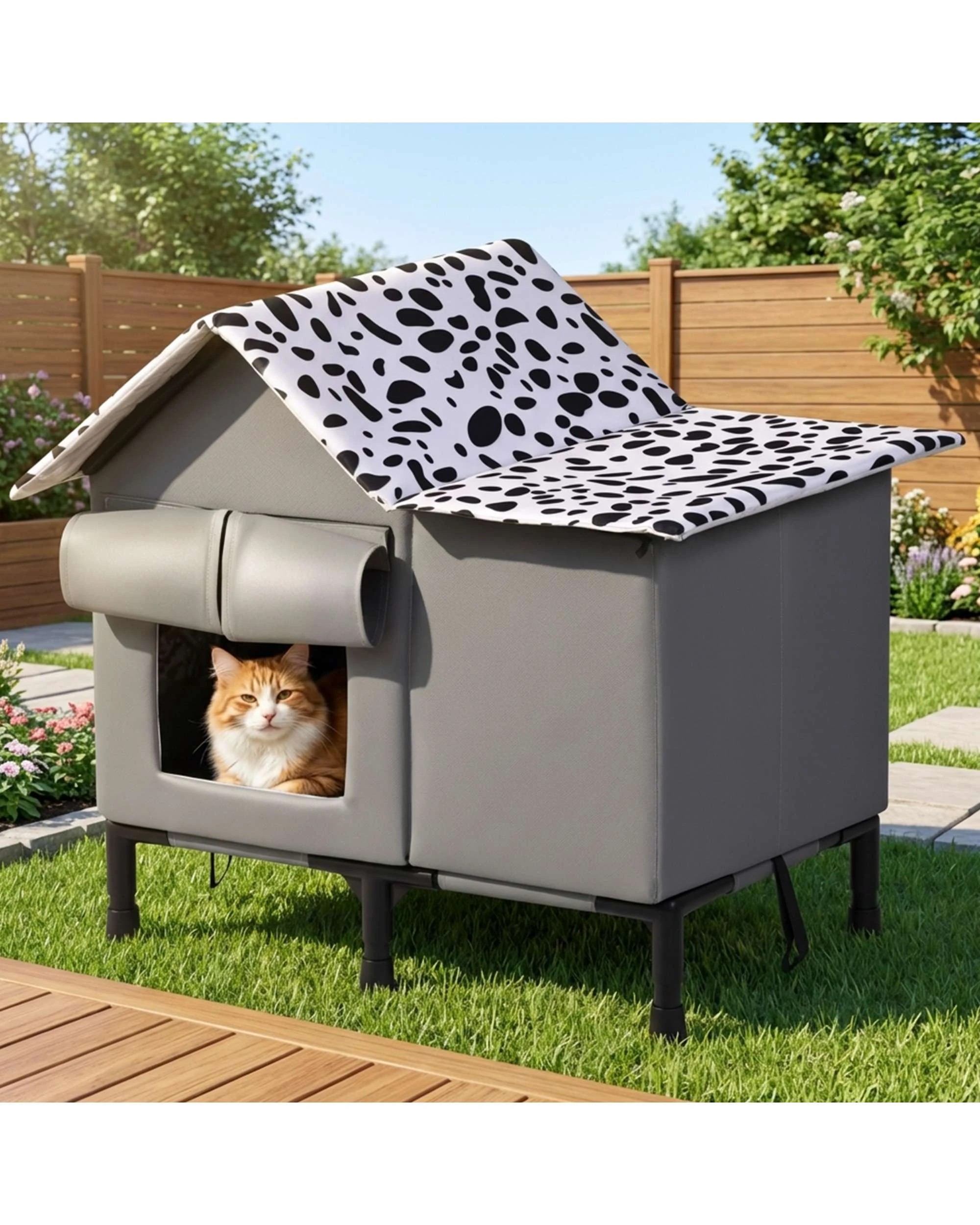 2 Advwin Cat House Shelter Outdoor Elevated, 2 of 8