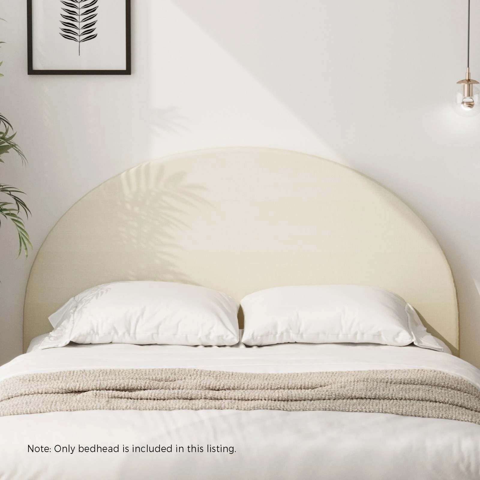 9 Oikiture Bed Head Queen Size Headboard Bedhead
 - Beige, 9 of 10