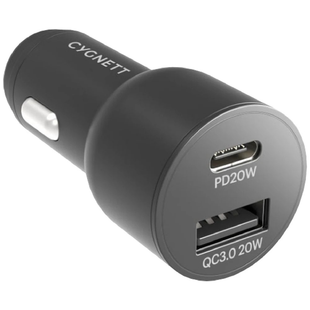 1 Cygnett CarPower 20W USB-C & USB-A Dual Car Charger, 1 of 6