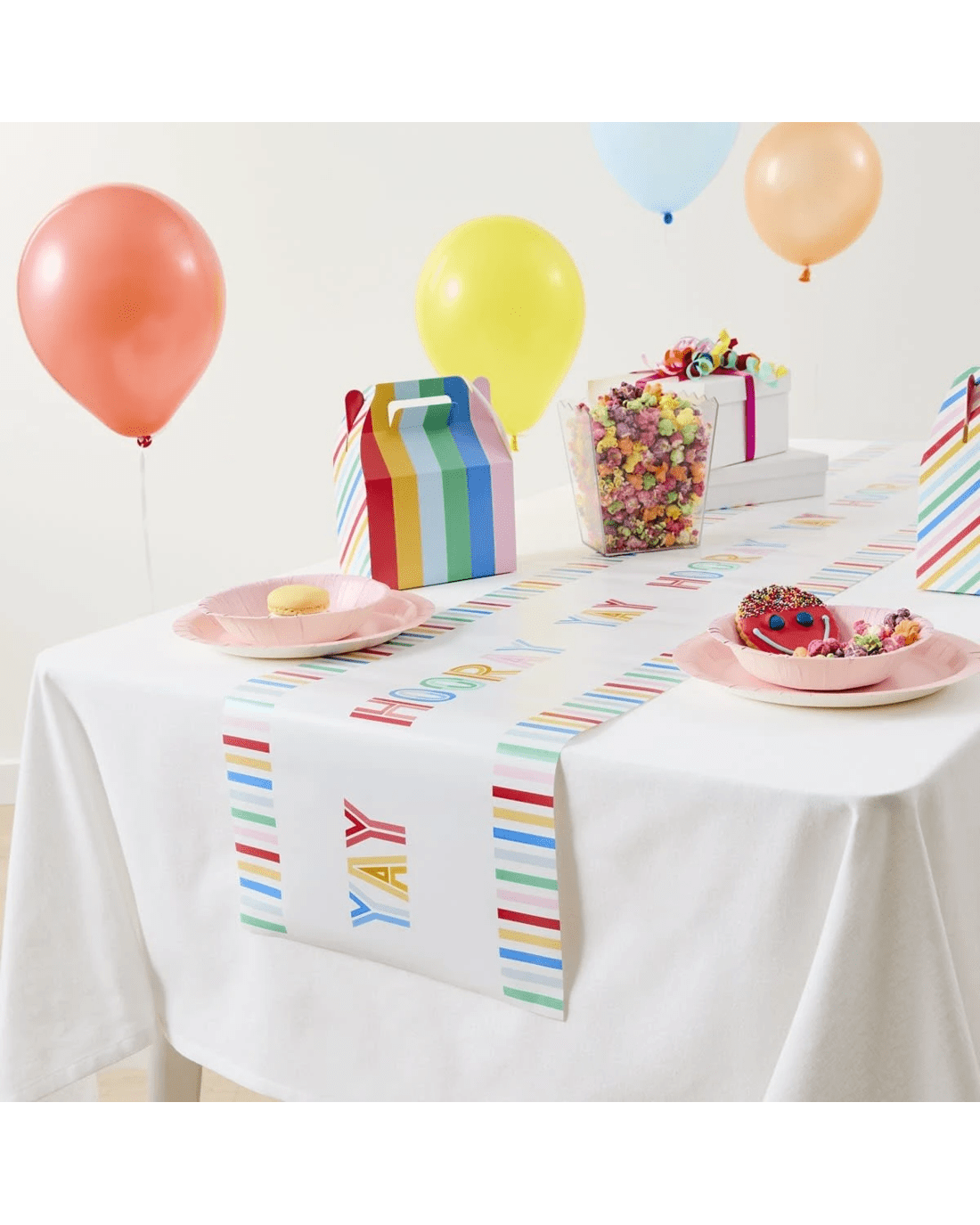 1 Bright Paper Table Runner, 1 of 6