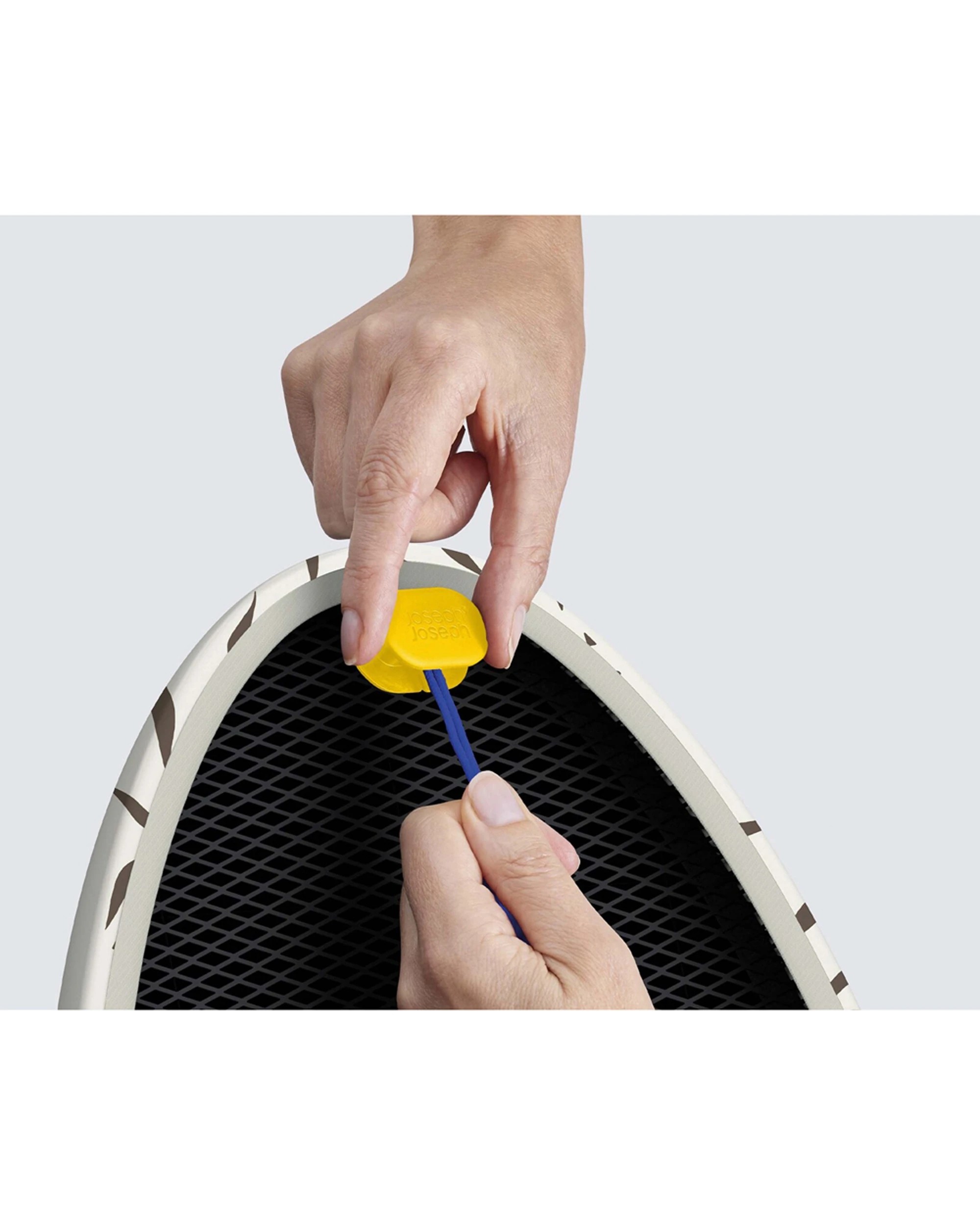 2 Joseph Joseph Glide Max Cotton Ironing Board Cover 135x45cm Soft Padded Ecru - White, 2 of 4