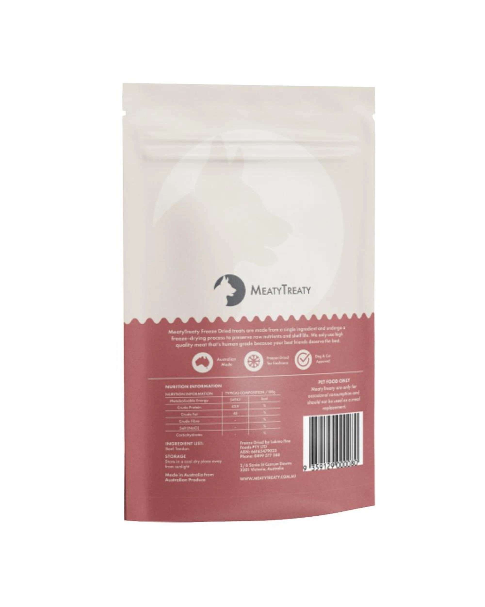 2 Meatytreaty Beef Tendon Freeze Dried Dog & Cat Treats 70g, 2 of 2