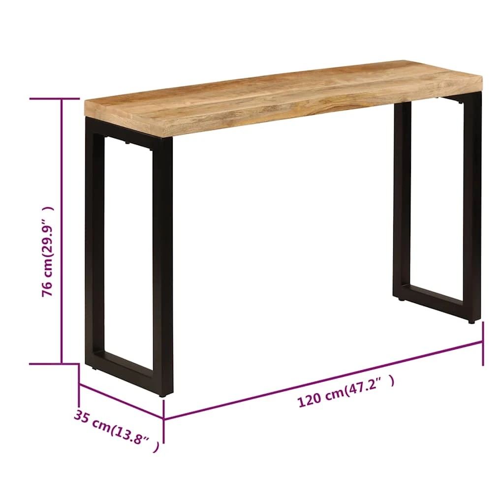 9 vidaXL Console table Durable - Brown, 9 of 10