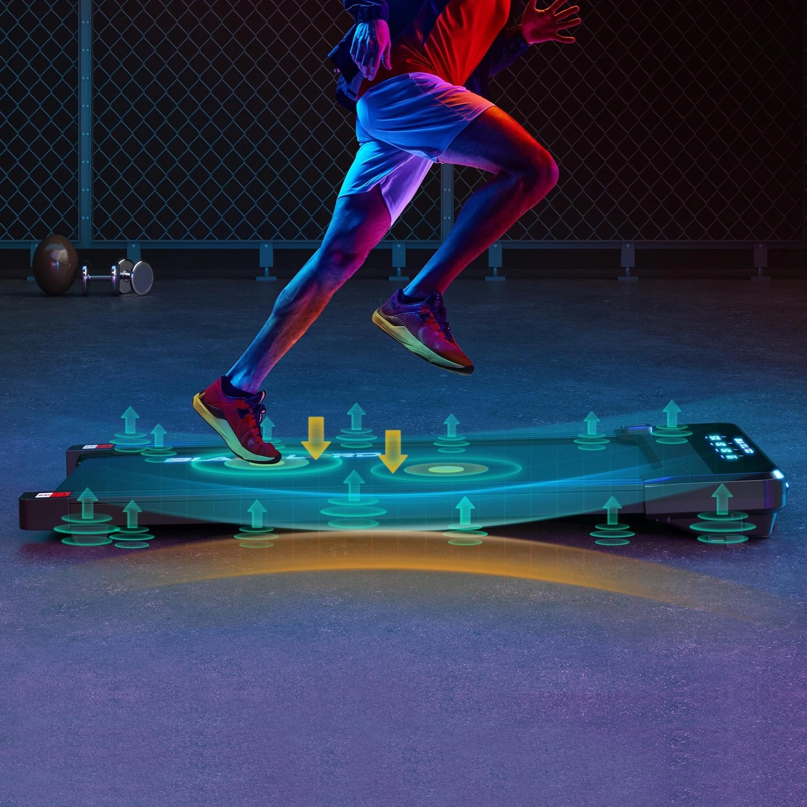 5 Black Lord Treadmill Electric Walking Pad Under Desk Home Gym Incline 430mm Belt - Black, 5 of 10