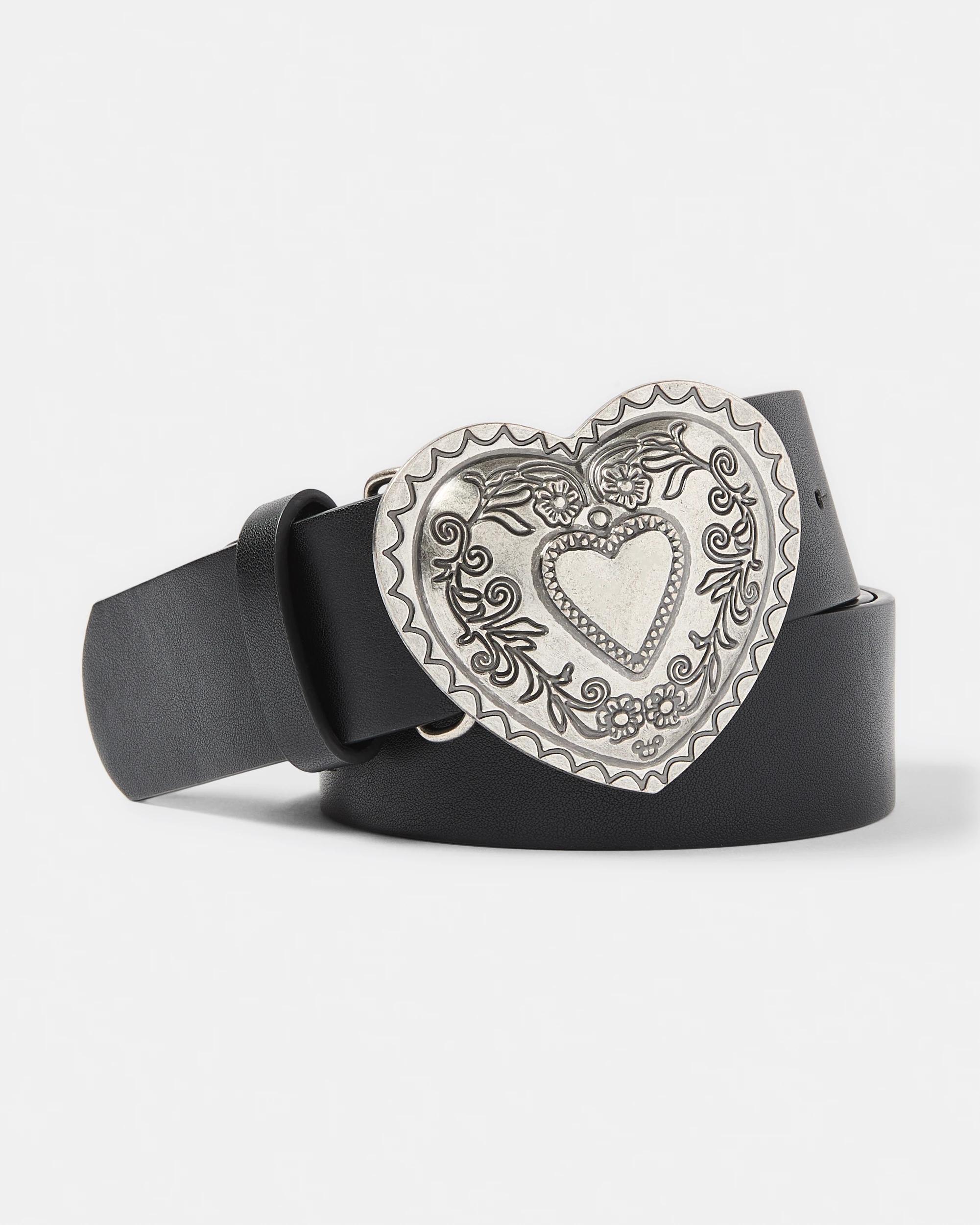 1 Heart Conch Belt Black, 1 of 4
