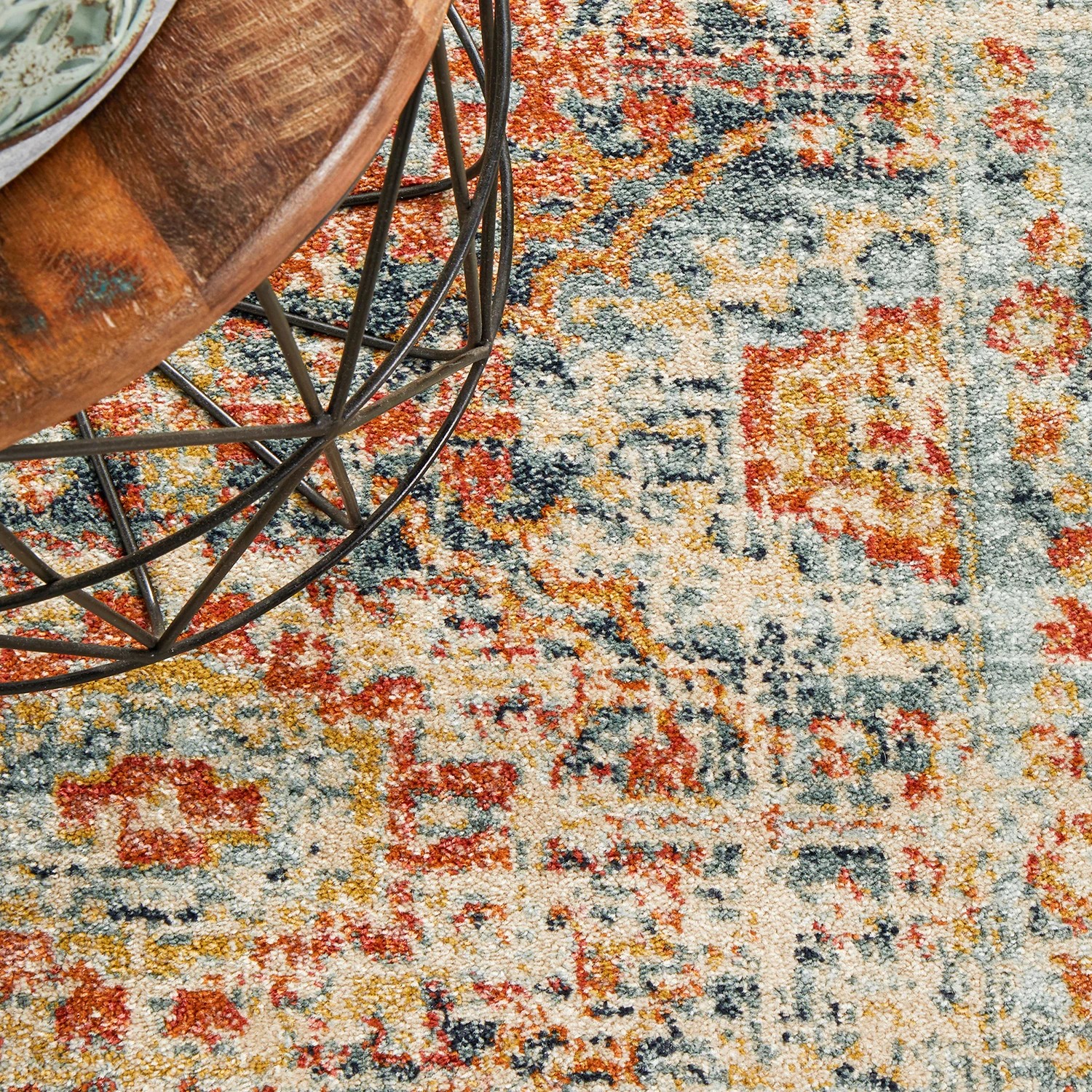 8 Common Ground Rugs Eterna 853 300x80cm - Medium Runner Power Loomed Pet Friendly Rug - Gold, 8 of 9