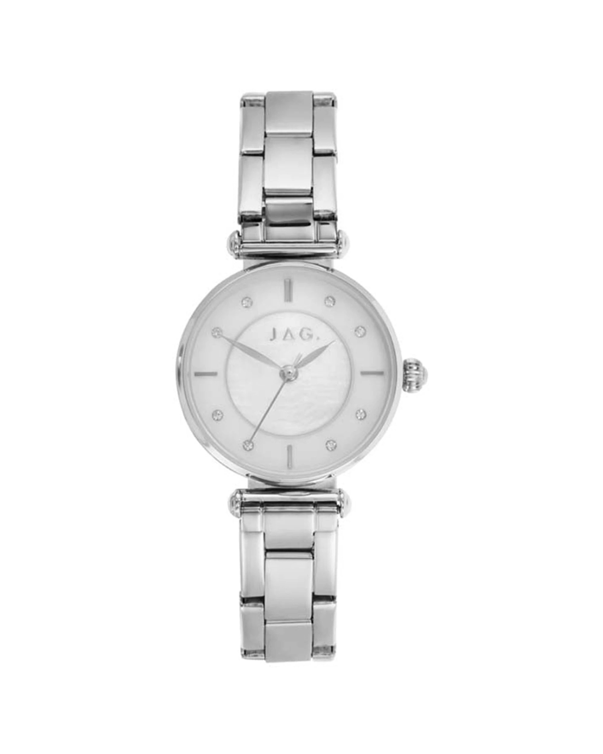 1 JAG Portland Women's Mother Of Pearl Alloy Silver Watch 28mm Stainless Steel, 1 of 3