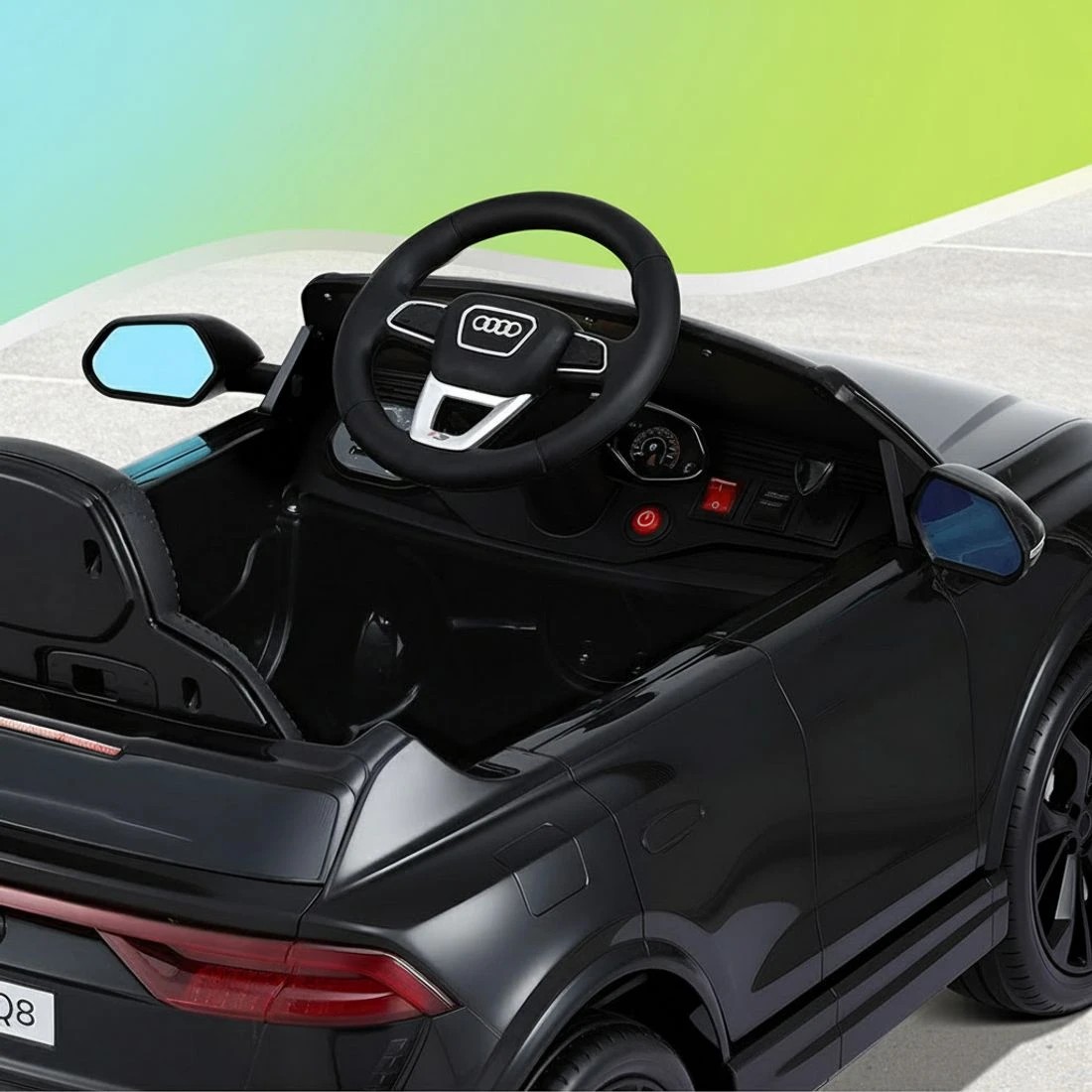 5 Kids Ride On Car Licensed RSQ8 Electric Toy Remote 12V Cars - Black, 5 of 8