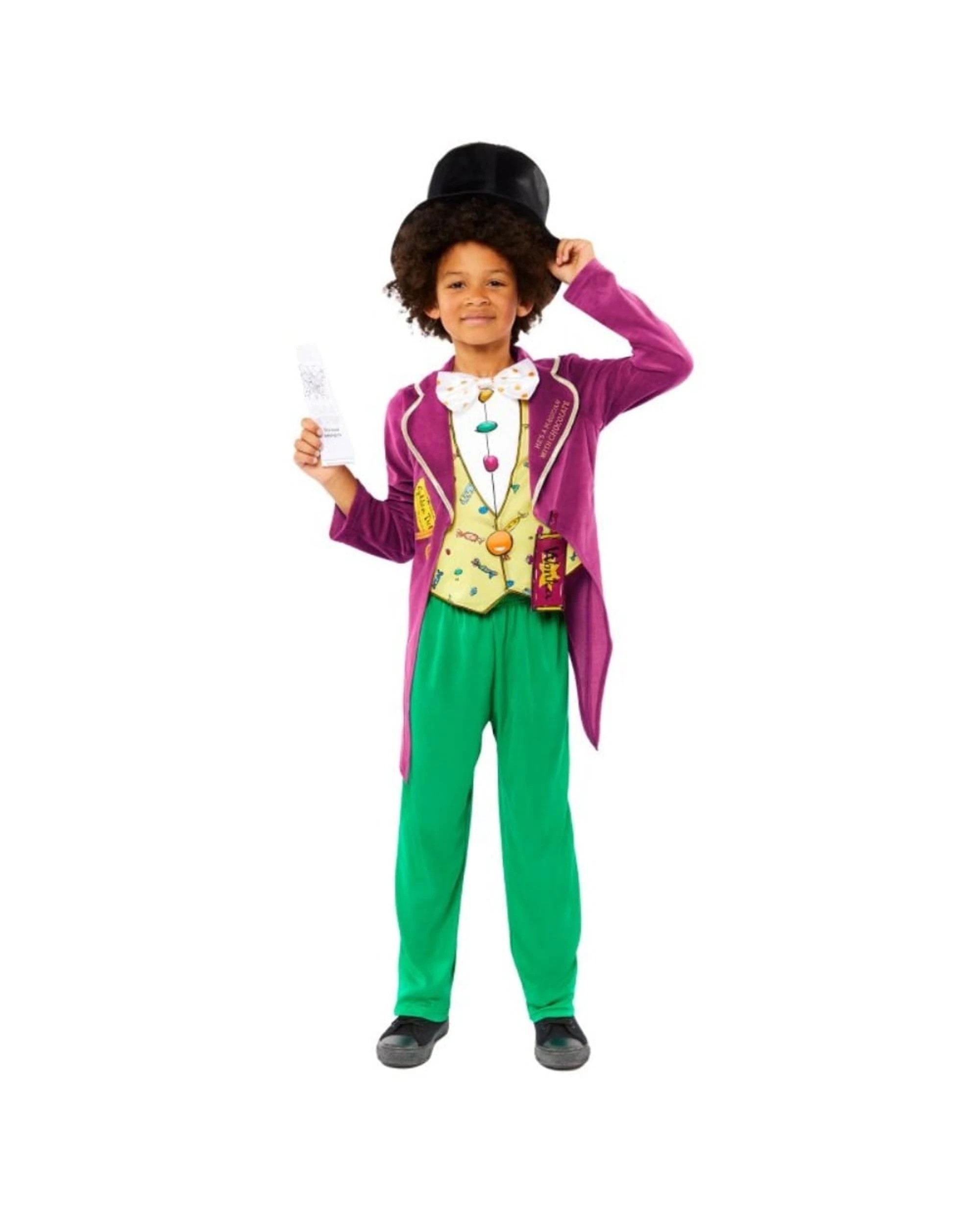 1 Willy Wonka Classic Child Costume Size Boys 3-4 Years, 1 of 3