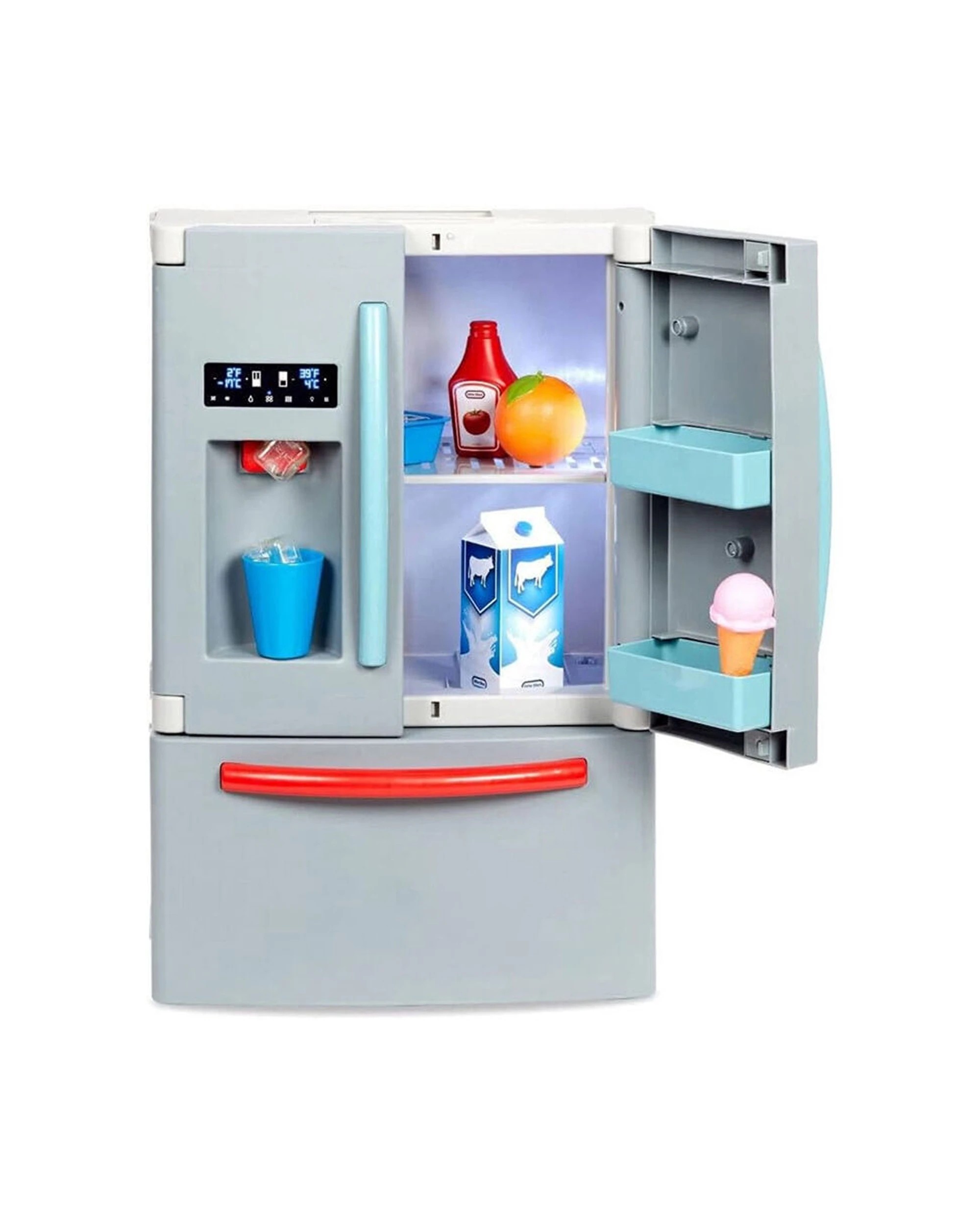 1 Little Tikes First Fridge Kids Interactive Pretend Play Toy 2 Years Plus - Grey, 1 of 3