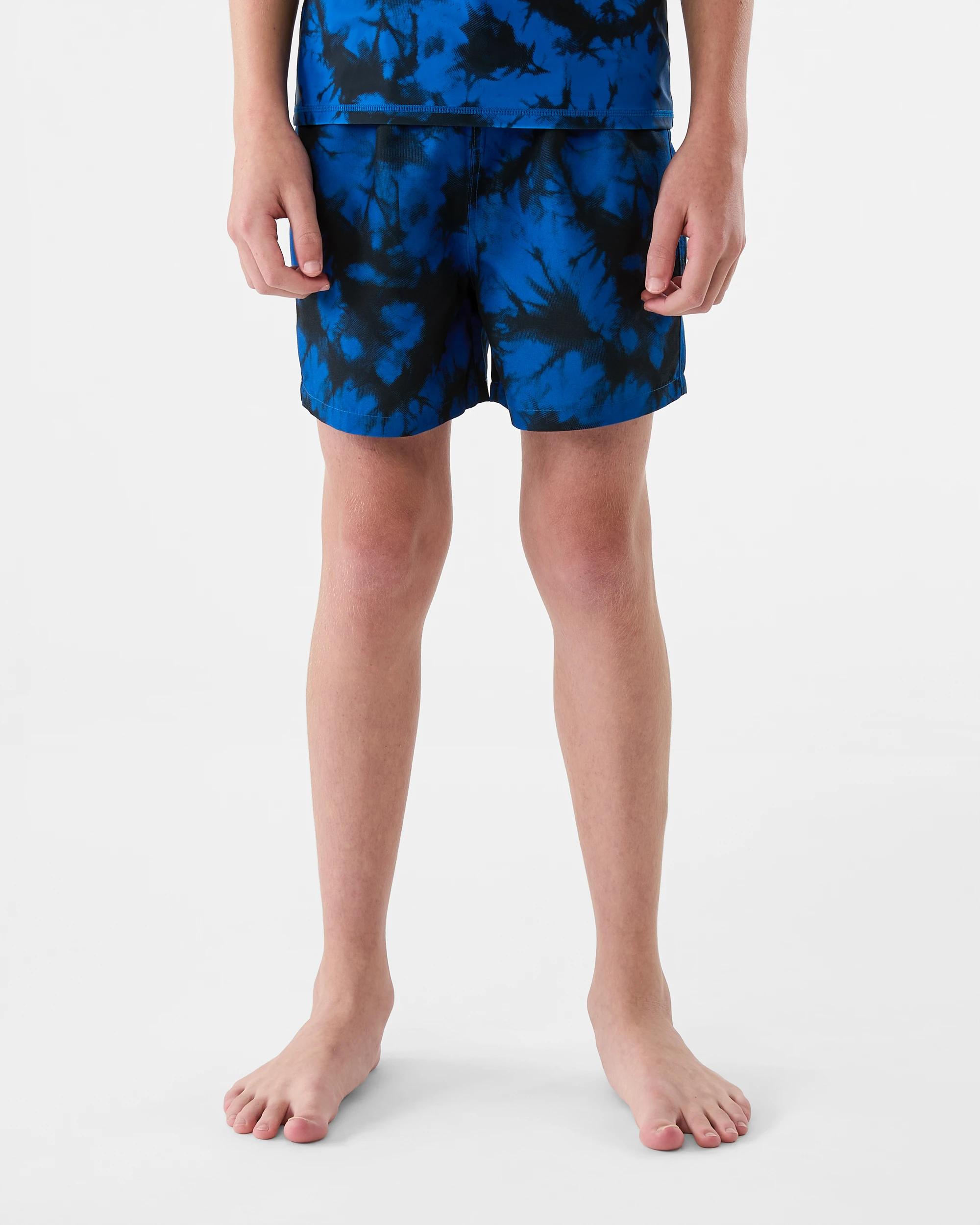1 Printed Swim Shorts Blu Tiedye, 1 of 6