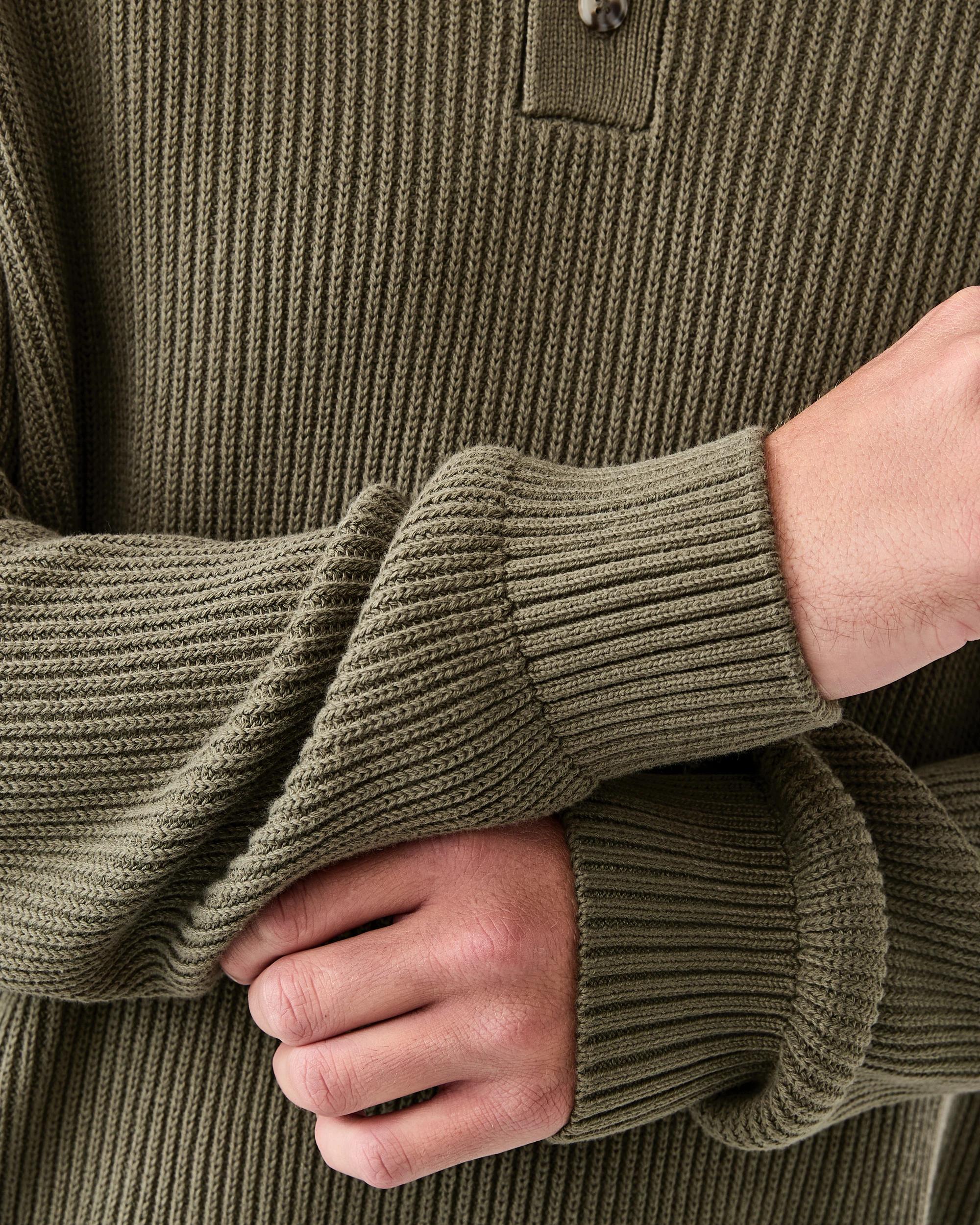 4 Knit Polo Shirt Grn Smkolv, 4 of 7