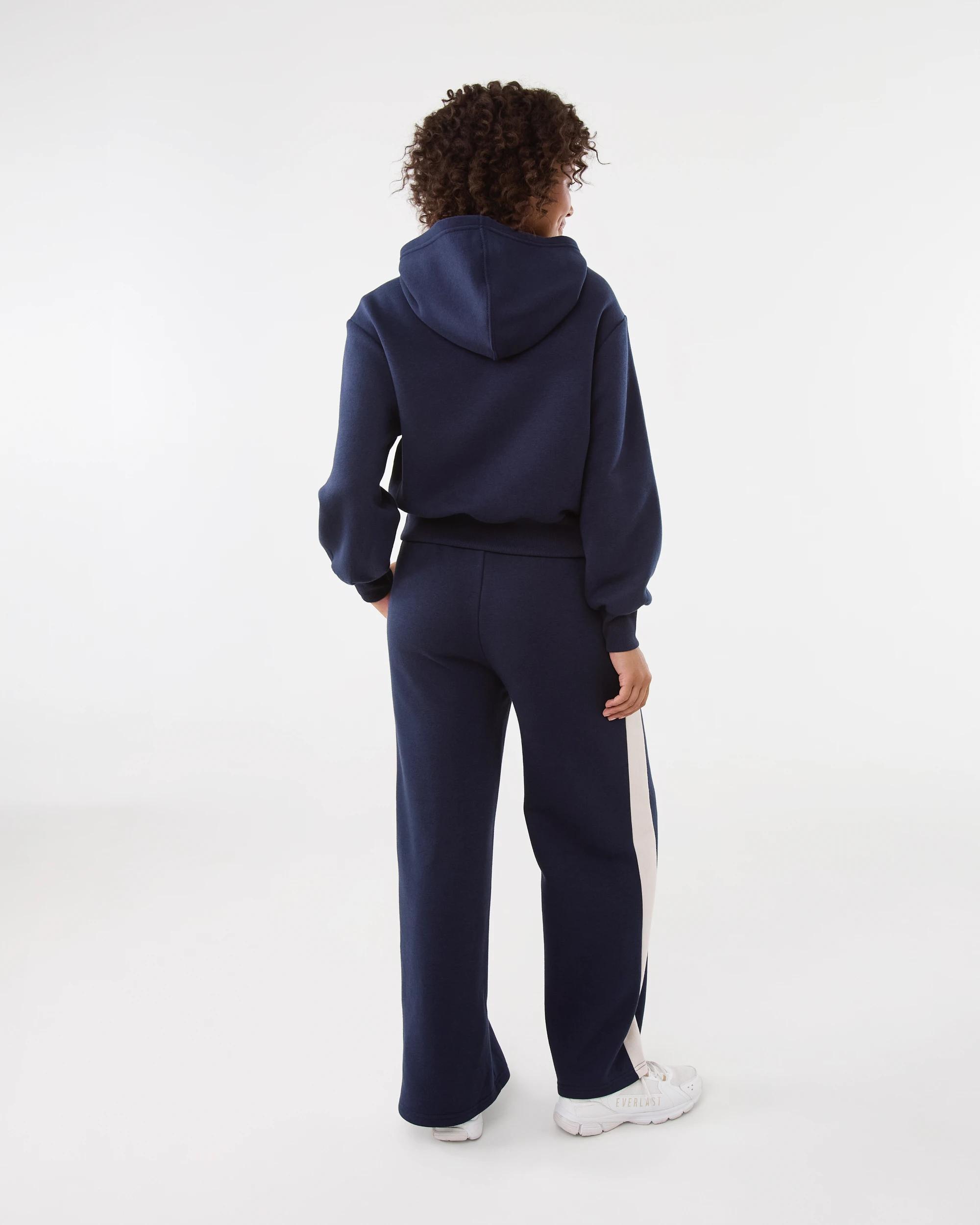 4 Everlast Womens Panel Wide Leg Trackpants Mood Indgo, 4 of 9