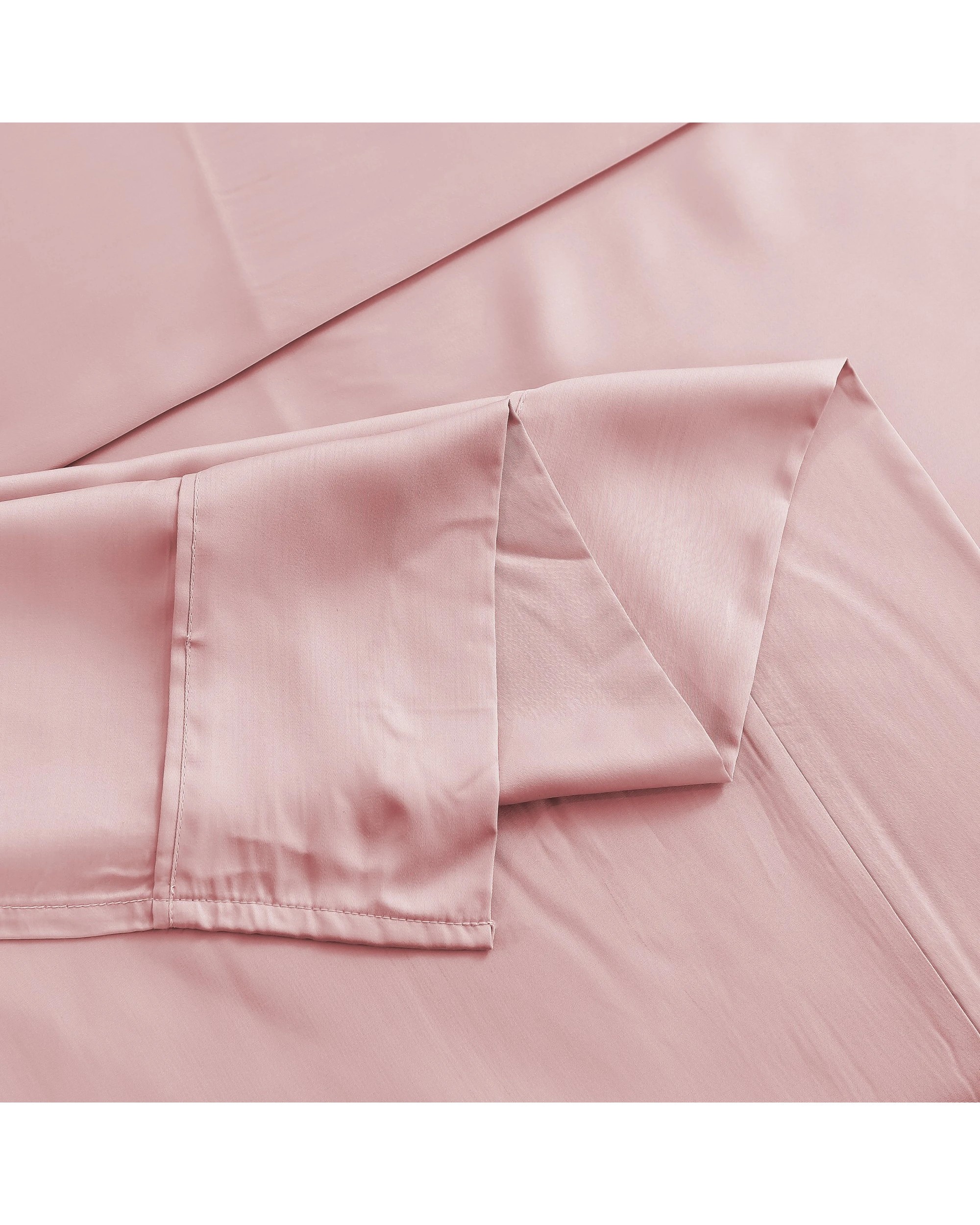 5 Natural Home 400TC 100% Bamboo Sateen Sheet Set - Super King Bed - Blush Pink, 5 of 6