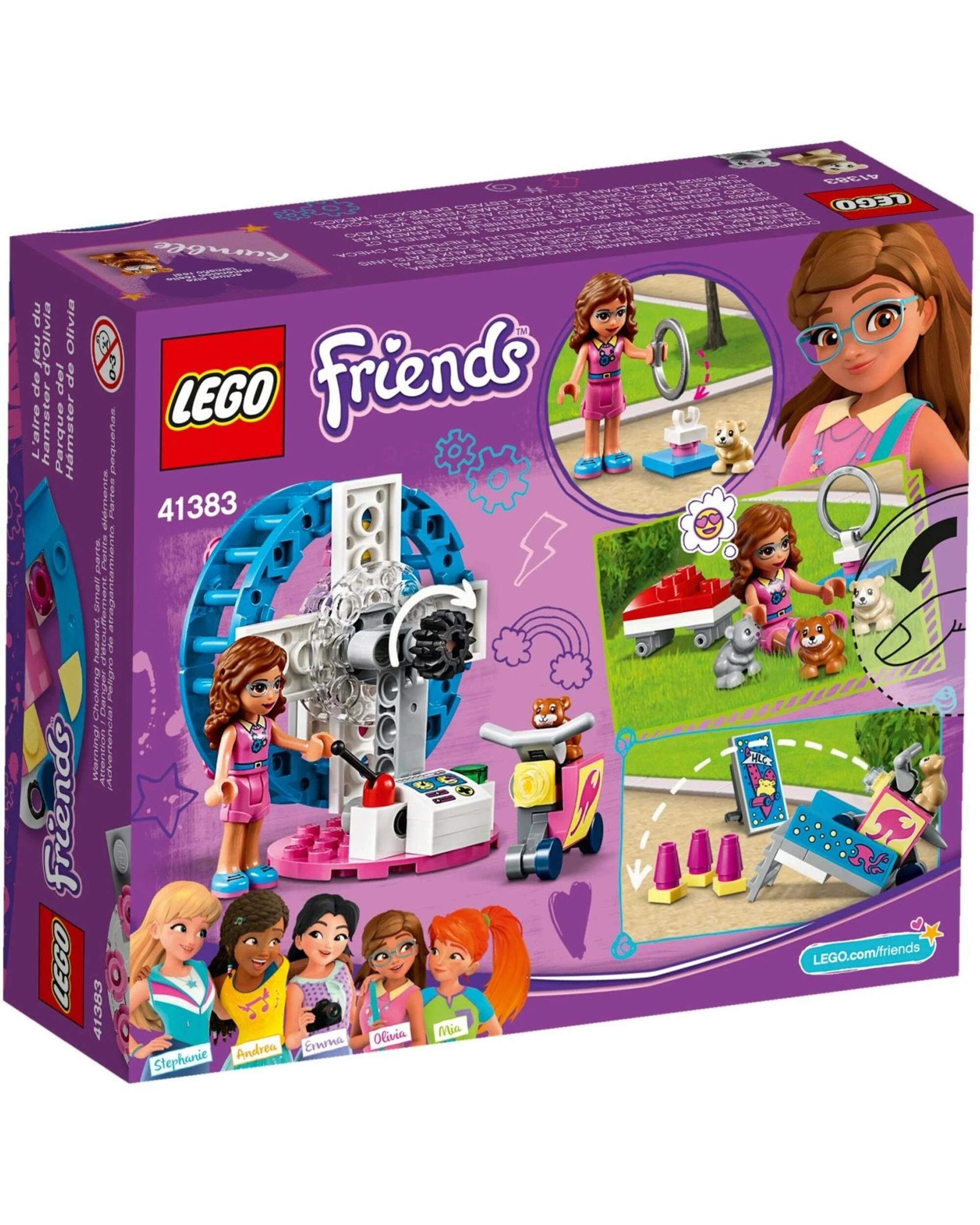 4 LEGO 41383 Olivia's Hamster Playground - Spinning Wheel & Play Set, 4 of 5